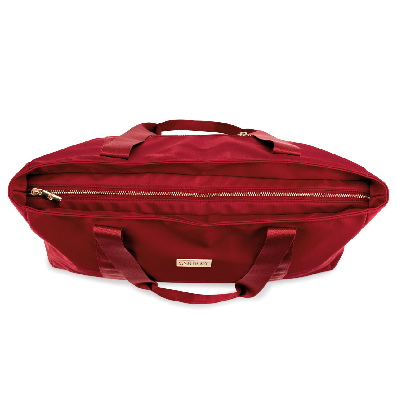 badgley-mischka-travel-weekender-tote-tasche-burgundy-nylon image 5