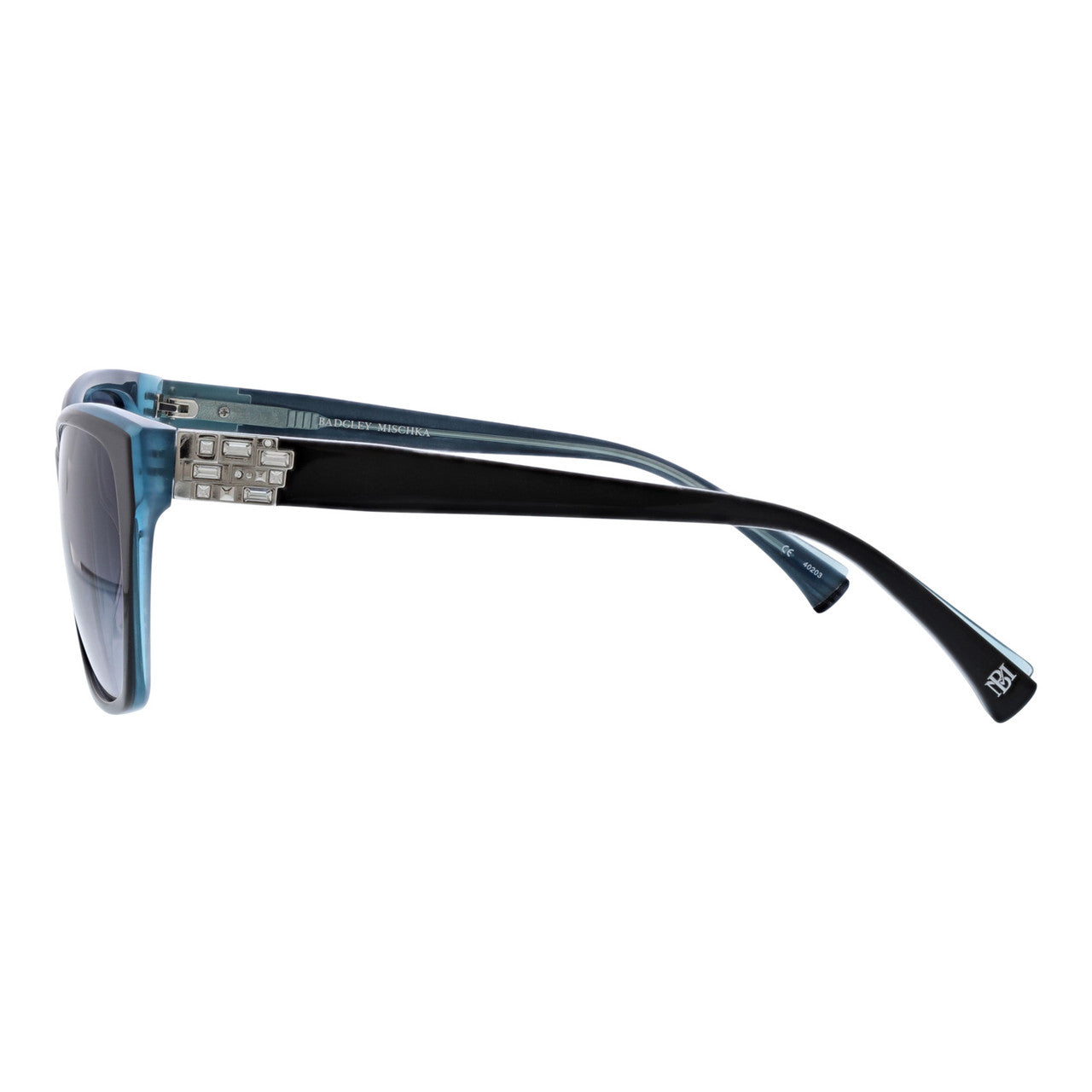 badgley-mischka-maryse-sonnenbrille-black-blue-kristall image 3