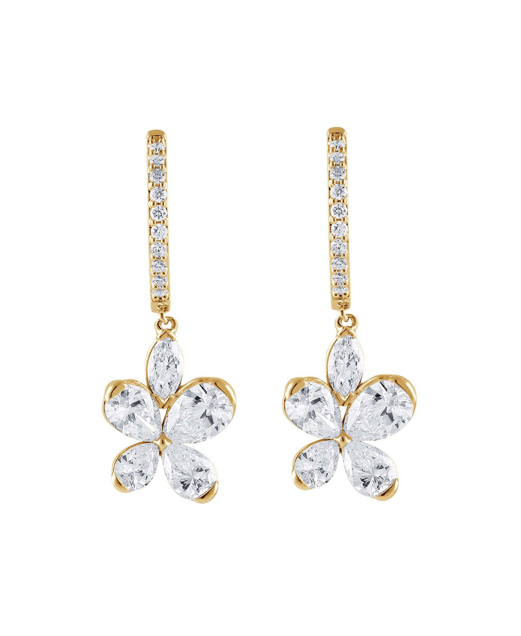 badgley-mischka-er1026-diamant-creolen-gelbgold-schmetterling image 1