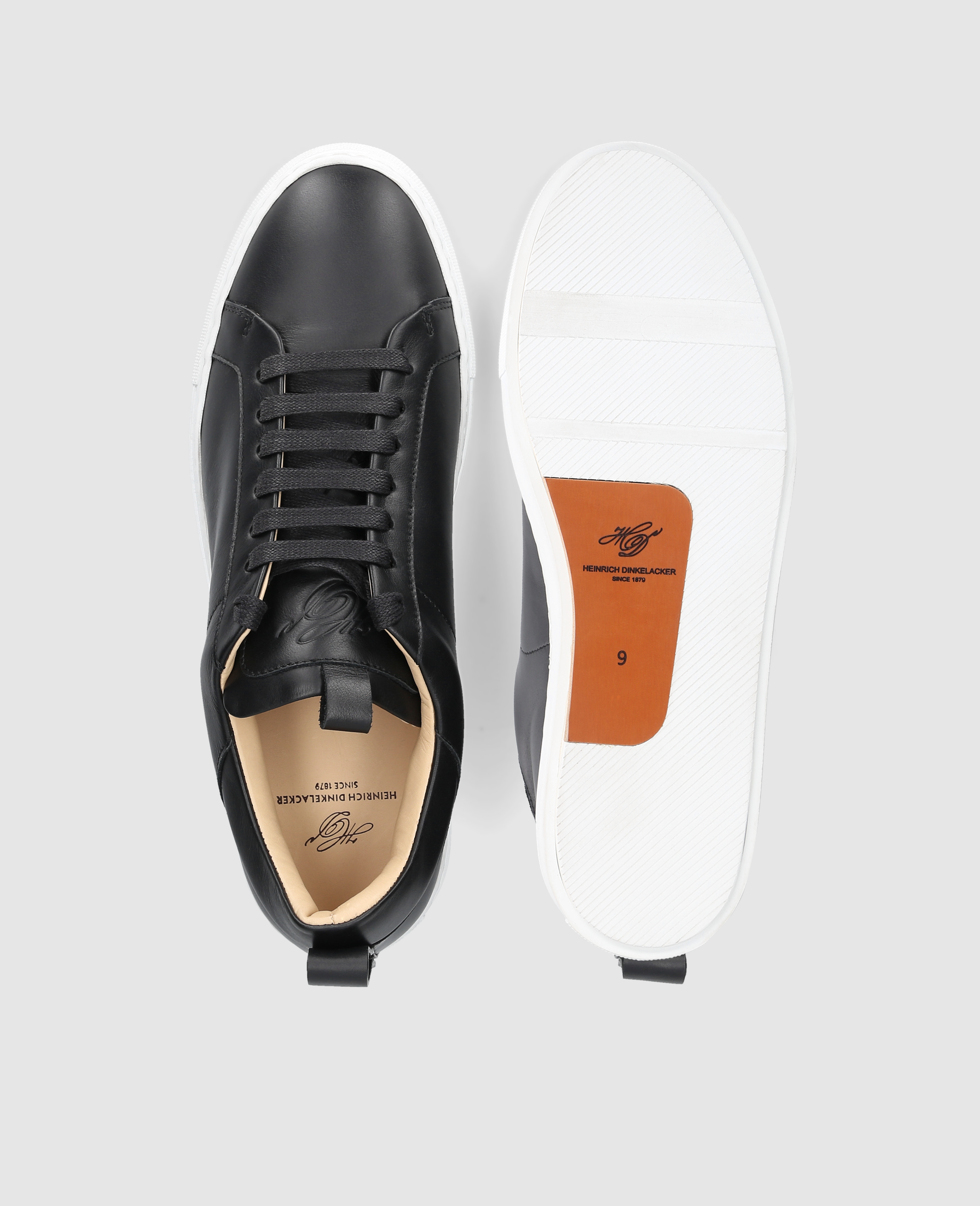 heinrich-dinkelacker-turin-court-sneaker-np-schwarz-kalbsnappa image 7