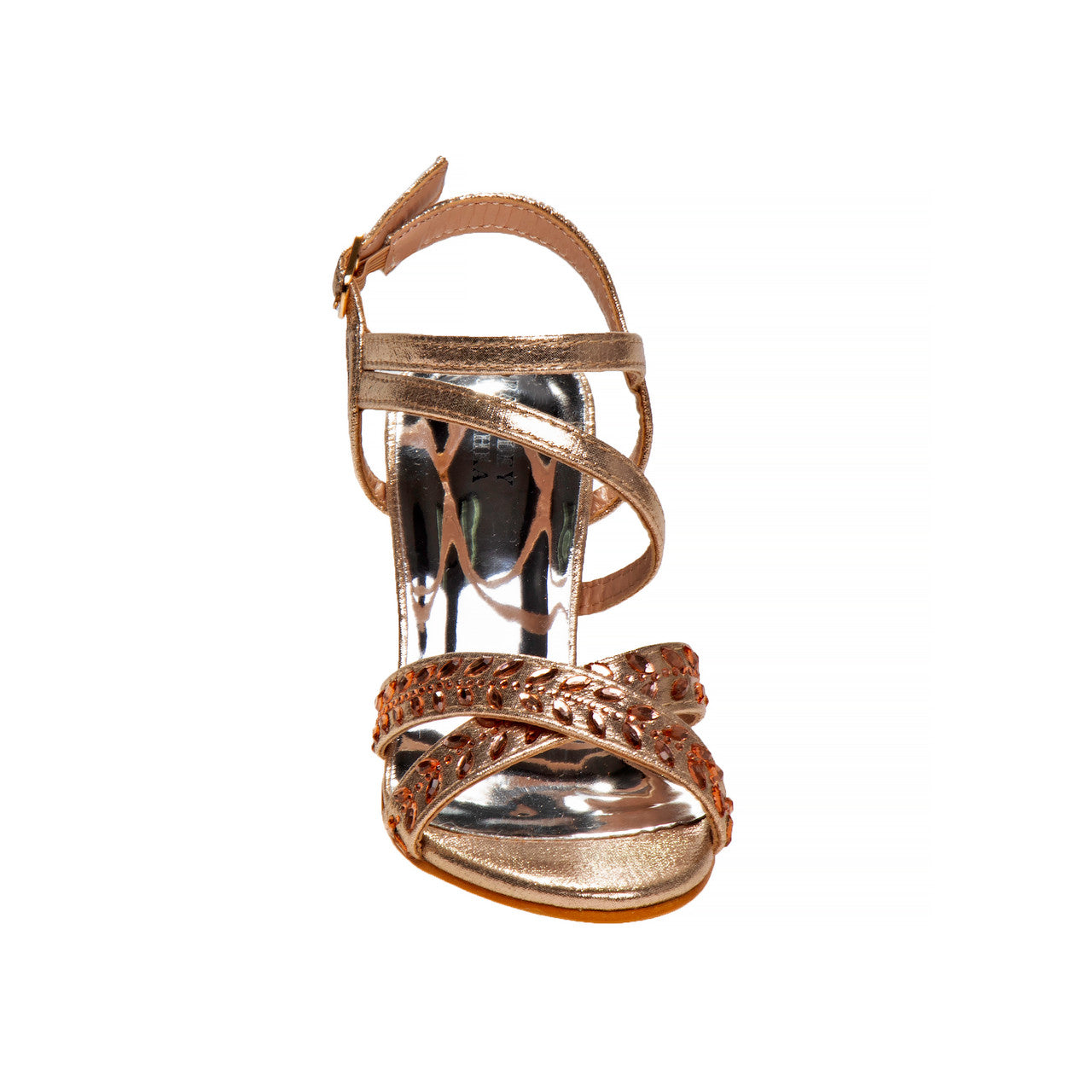 badgley-mischka-m-dchen-schuhe-rose-gold-blockabsatz-metall image 4