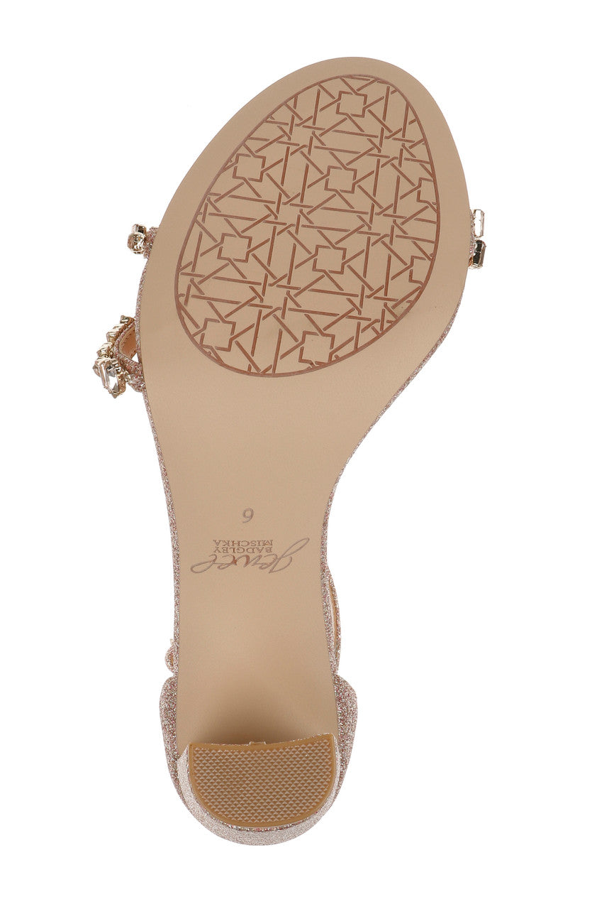 badgley-mischka-alia-sandale-silber-glitzer-blockabsatz image 6