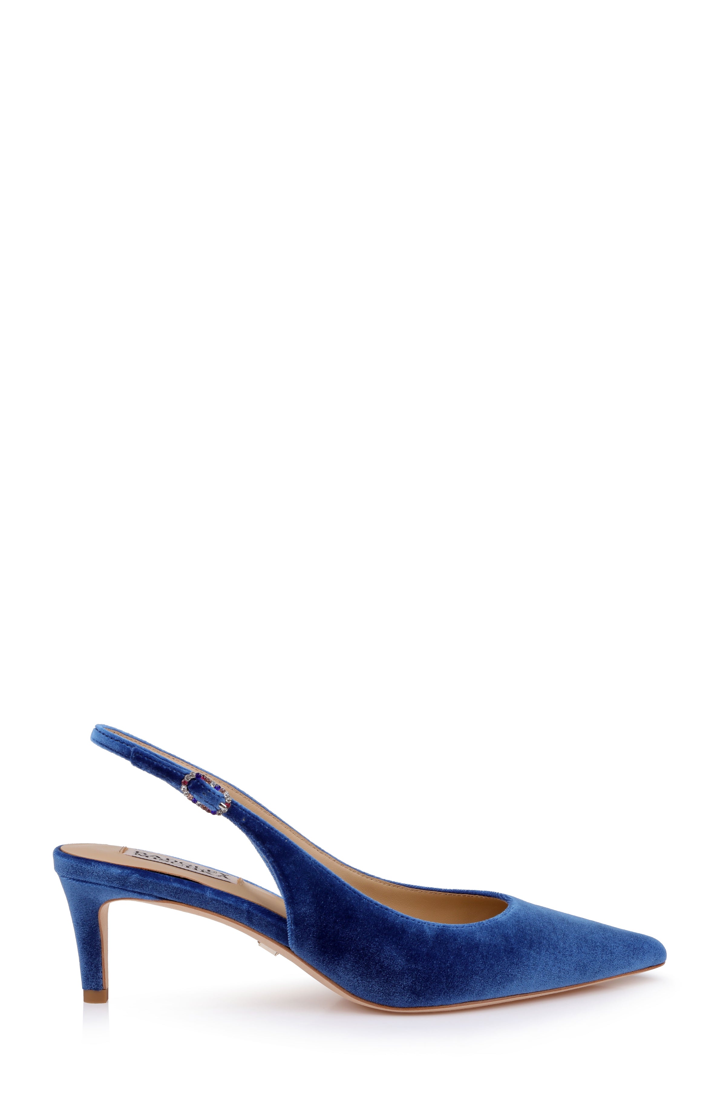 badgley-mischka-ruthie-slingpumps-navy-velvet-kittenabsatz-38 image 3
