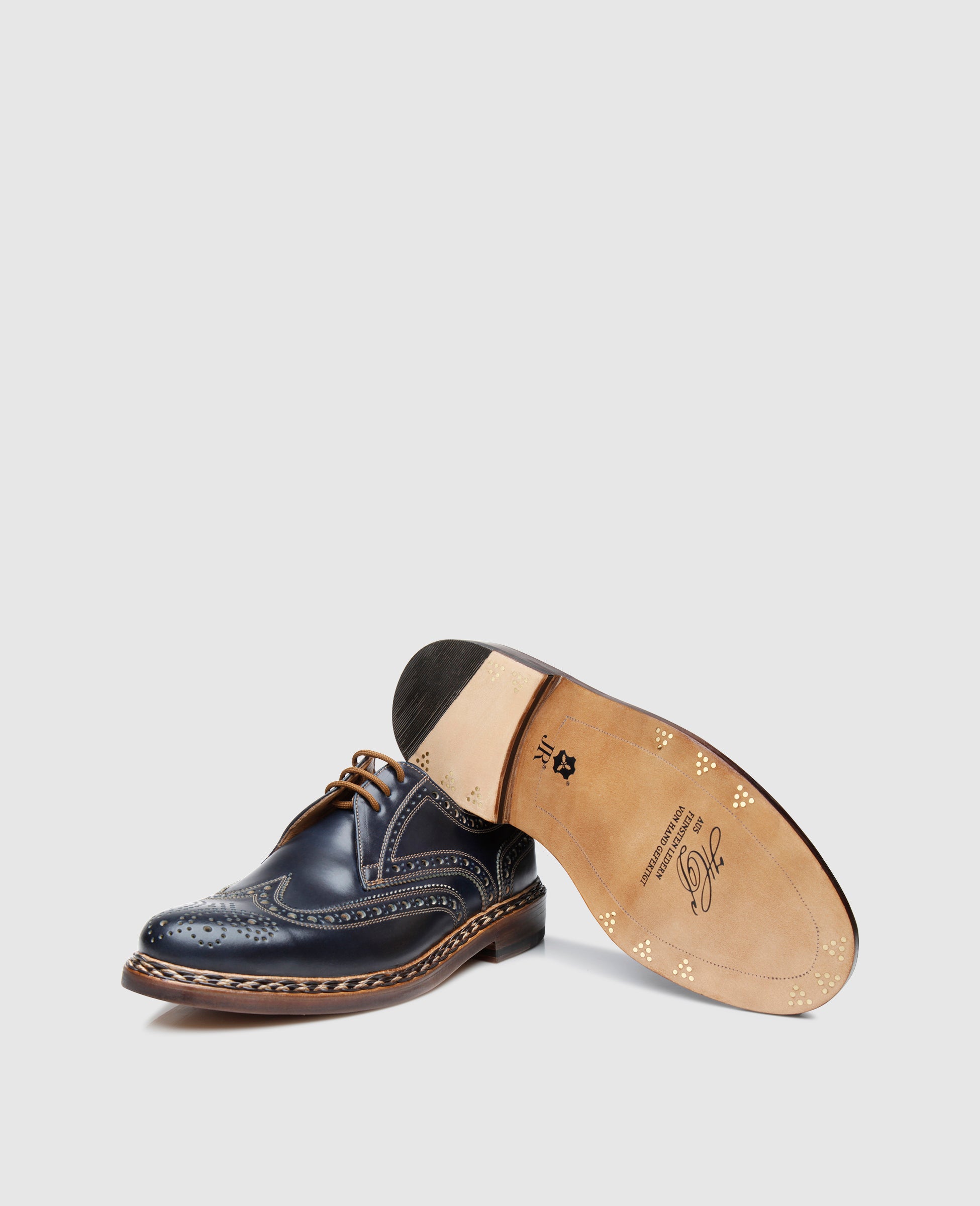 heinrich-dinkelacker-buda-full-brogue-c-herrenschuh-navy-cordovan image 6