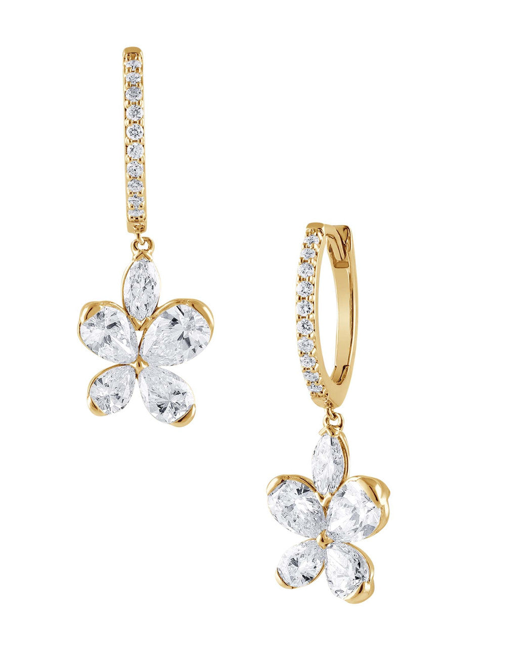 badgley-mischka-er1026-diamant-creolen-gelbgold-schmetterling image 2