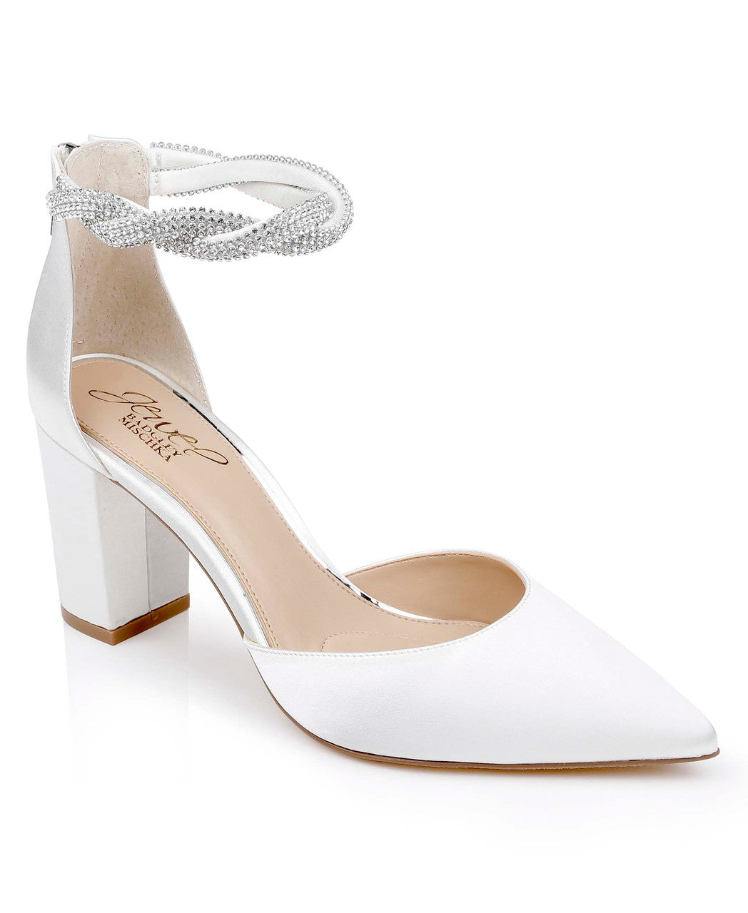 badgley-mischka-tinsley-pumps-gold-glitter-blockabsatz image 2