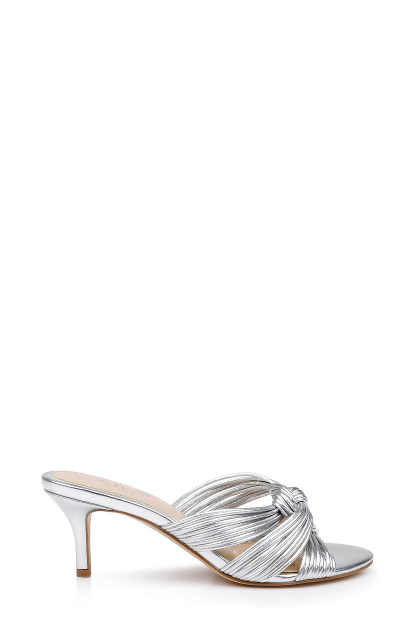 badgley-mischka-mia-mules-leder-silber-kitten-heel-60mm image 2