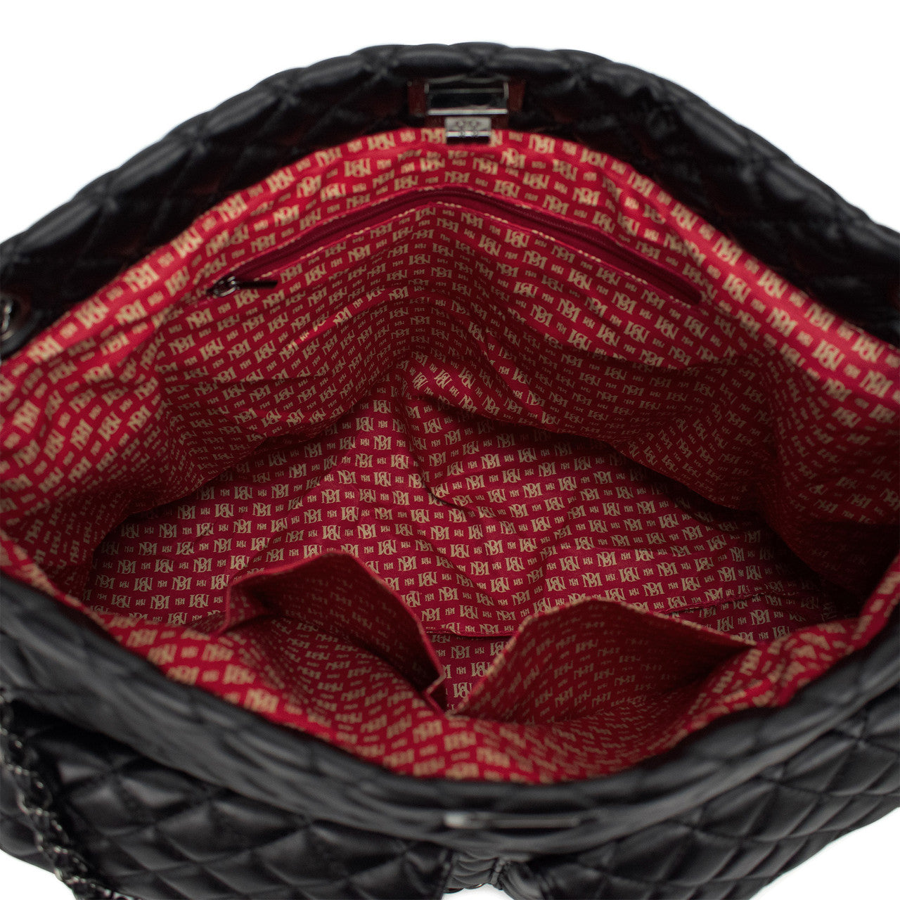 badgley-mischka-diana-weekender-tote-schwarz-vegan-gesteppt image 6