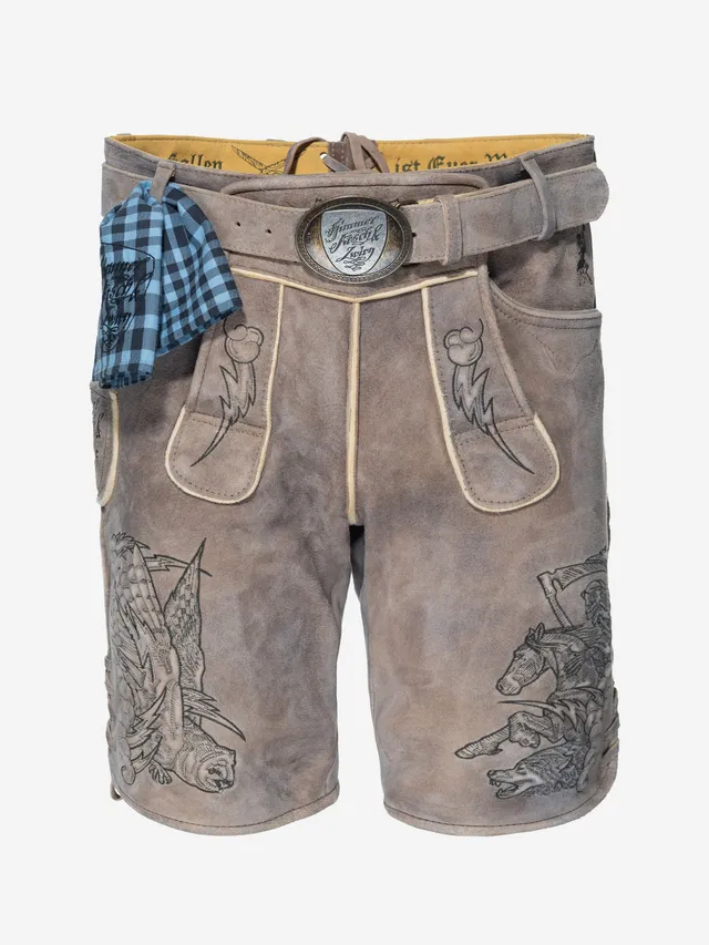 himmel-arsch-zwirn-die-wilde-jagd-lederhose-wildbock-mit-g-rtel image 1
