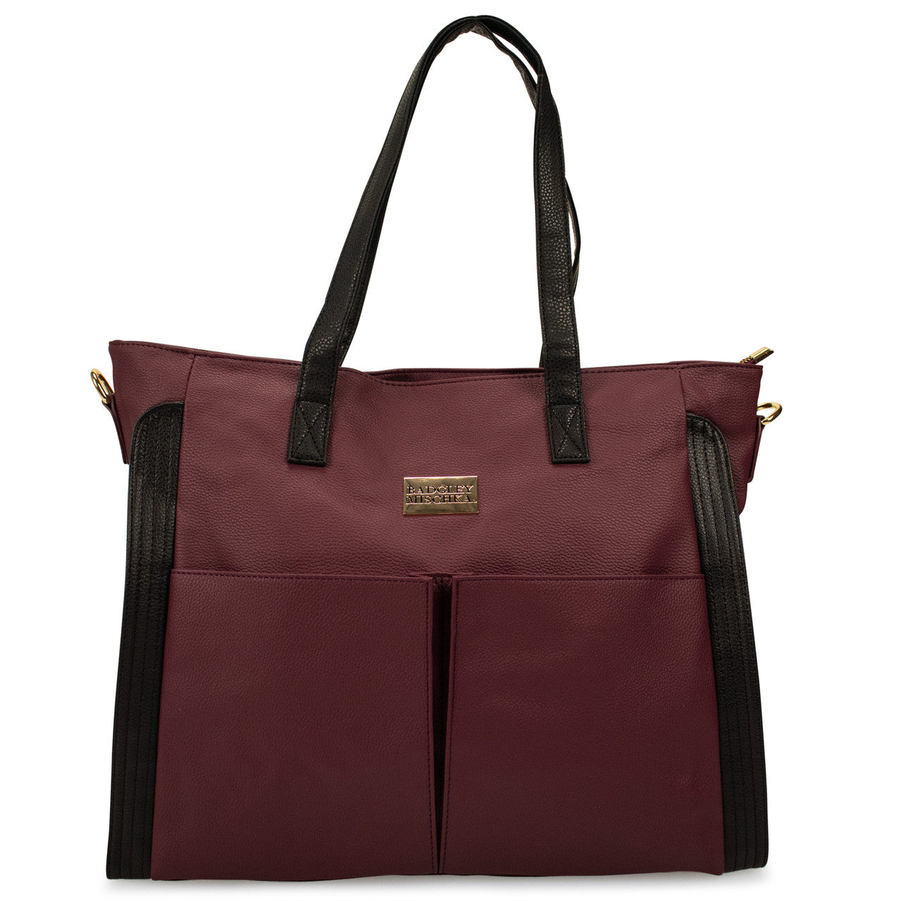 badgley-mischka-rose-weekender-schwarz-vegan-reisetasche image 7