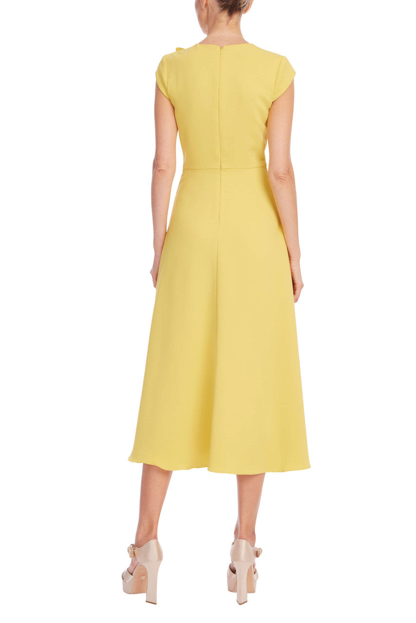 badgley-mischka-midi-cocktailkleid-marigold-blumen-3d image 3