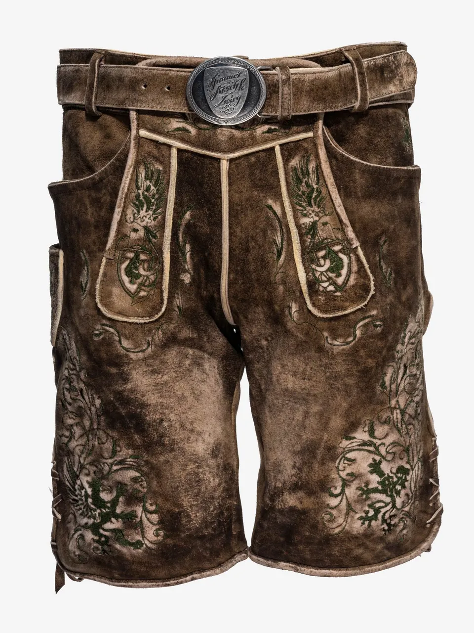 himmel-arsch-zwirn-sonntagshose-ungewachst-lederhose-mit-g-rtel image 1