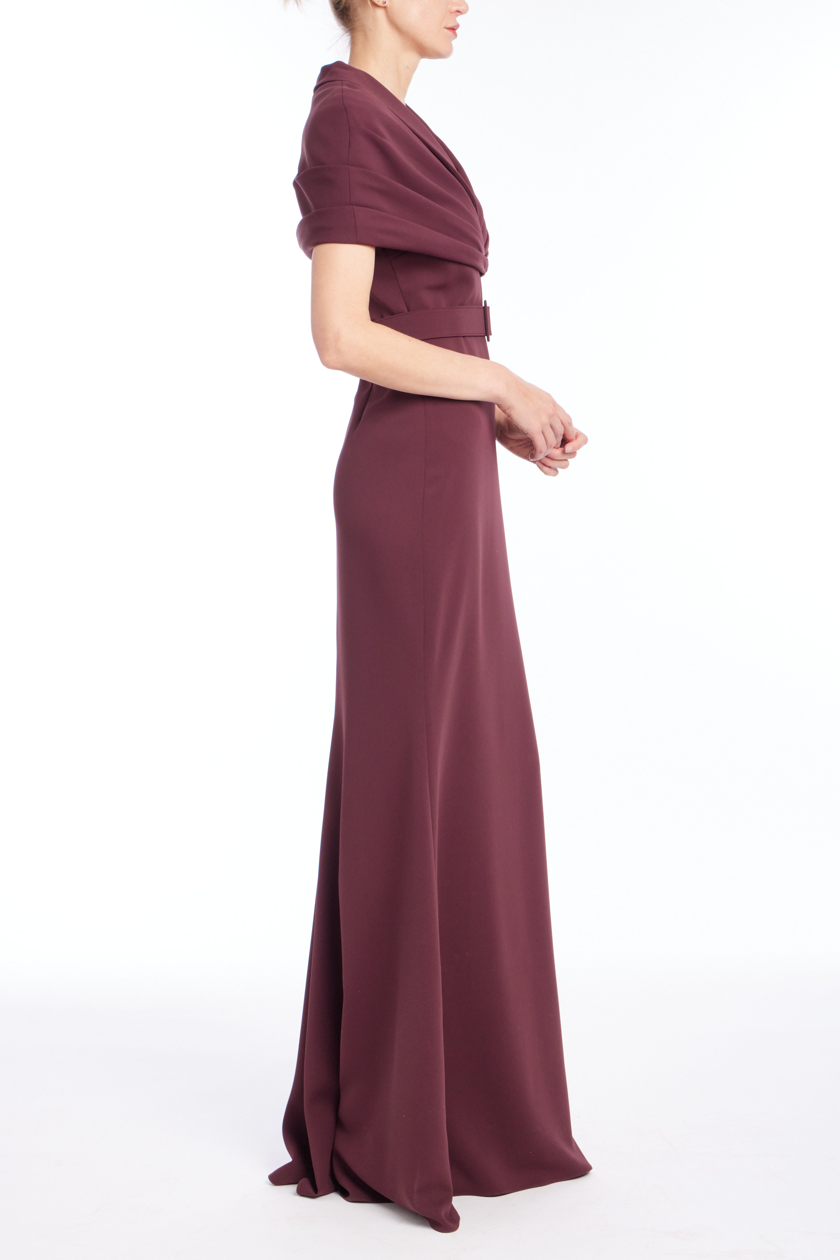 badgley-mischka-cowl-neck-abendkleid-teal-lang-wasserfall image 5