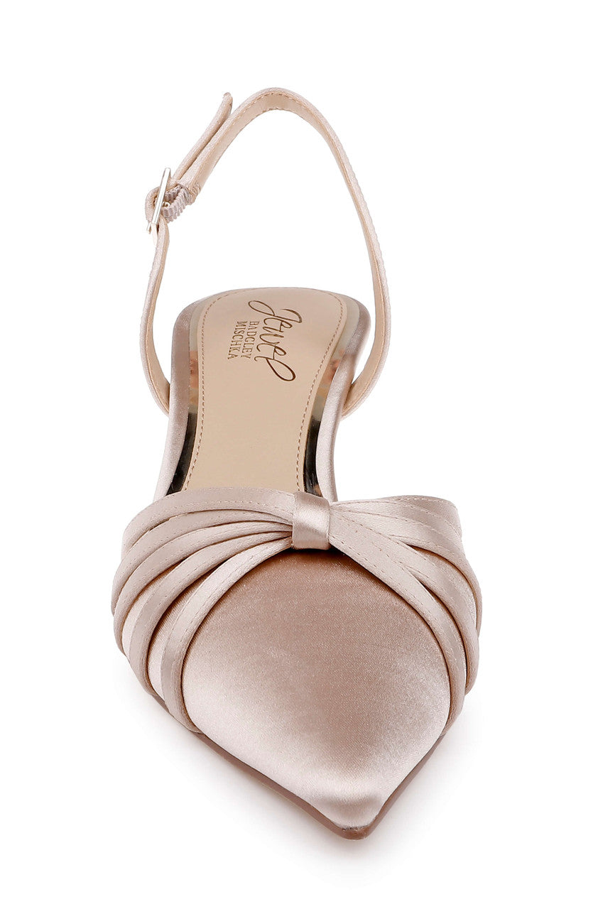 badgley-mischka-patricia-slingback-pumps-schwarz-satin image 4