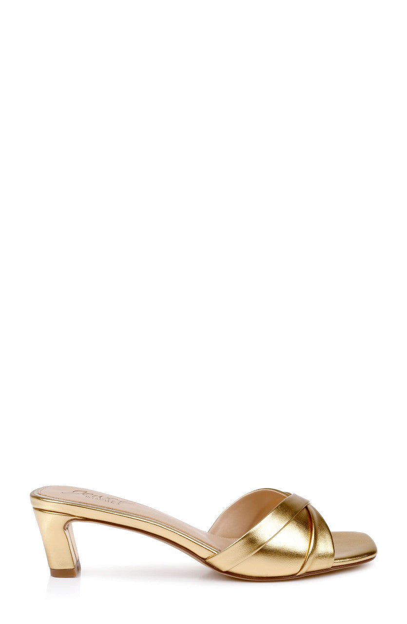 badgley-mischka-paris-slide-sandalen-gold-metallic-blockabsatz image 2