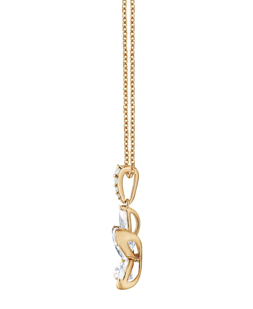 badgley-mischka-jewelry-butterfly-kette-gelbgold-14k image 2