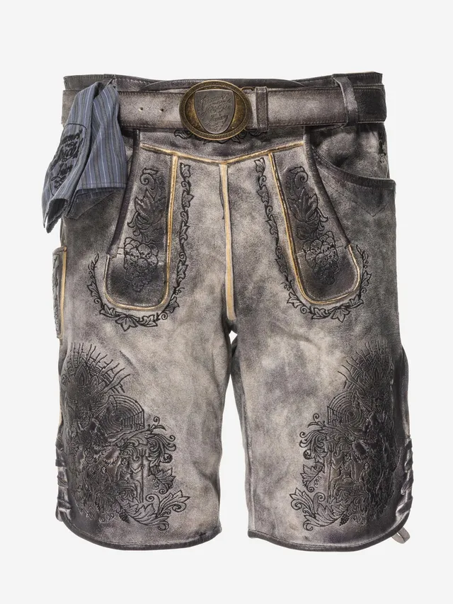 himmel-arsch-zwirn-pan-panik-lederhose-wildbock-mit-g-rtel image 1