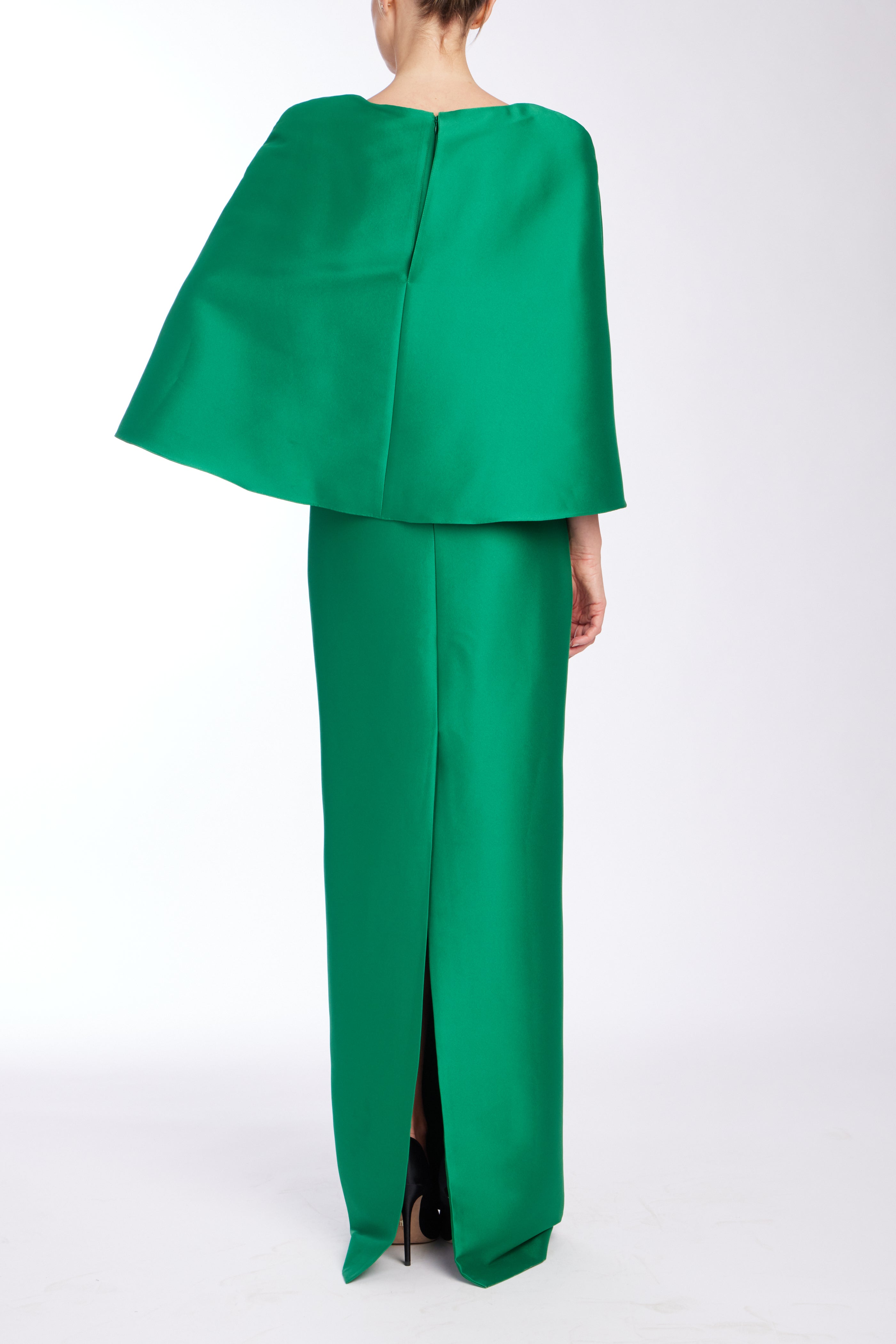 badgley-mischka-cape-abendkleid-emerald-bodenlang image 3