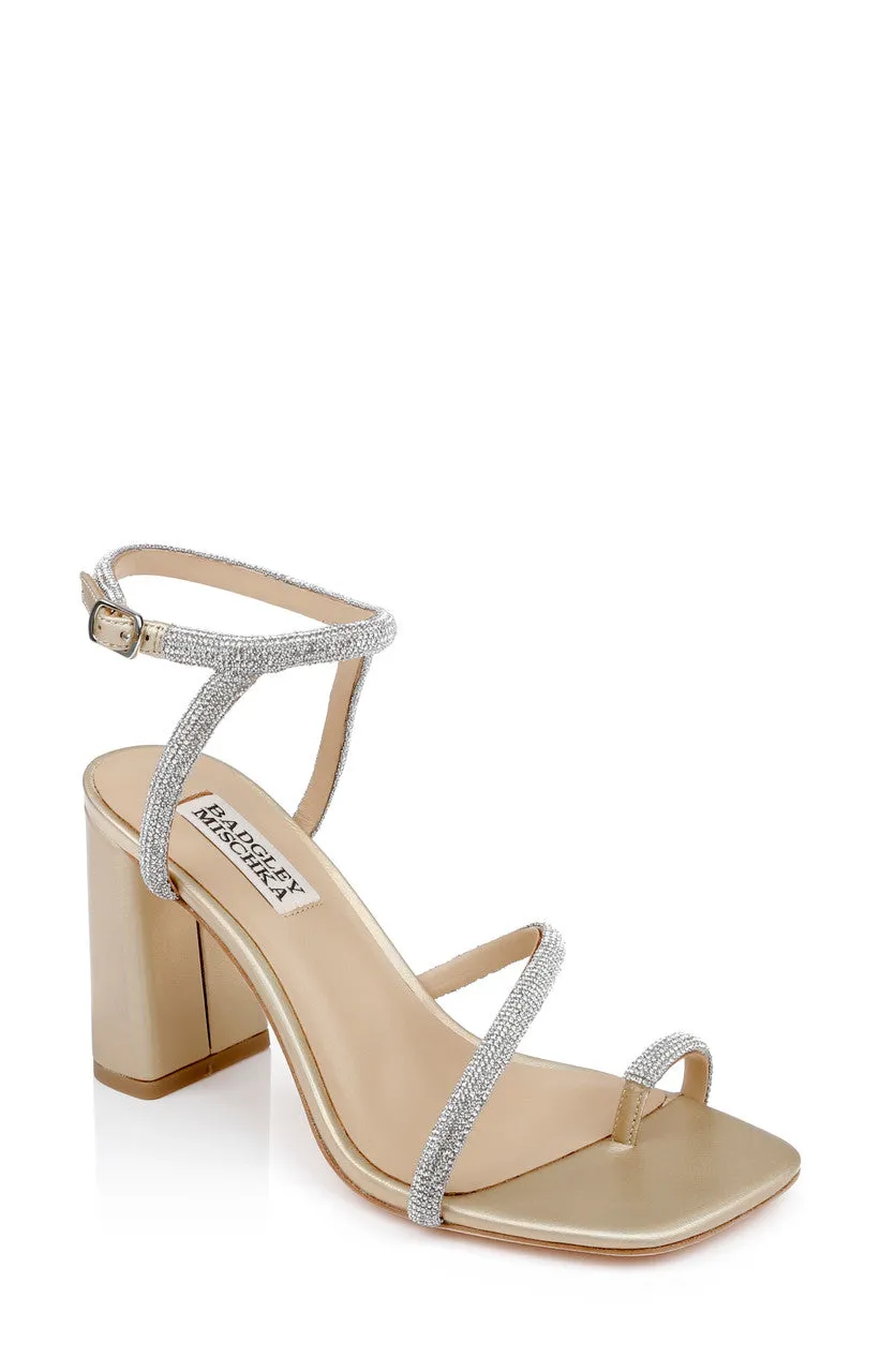 badgley-mischka-dalilah-sandalen-wei-glitzer-blockabsatz-85mm image 1