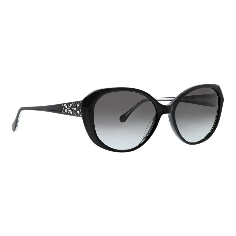 badgley-mischka-babette-sonnenbrille-schwarz-kristall-acetat image 1