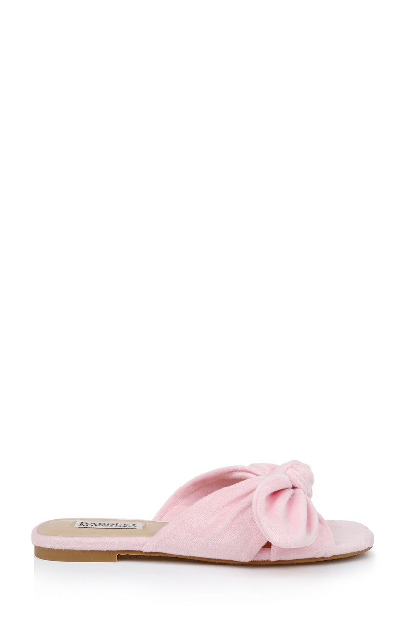 badgley-mischka-darla-slide-sandalen-white-stoff-schleife image 2