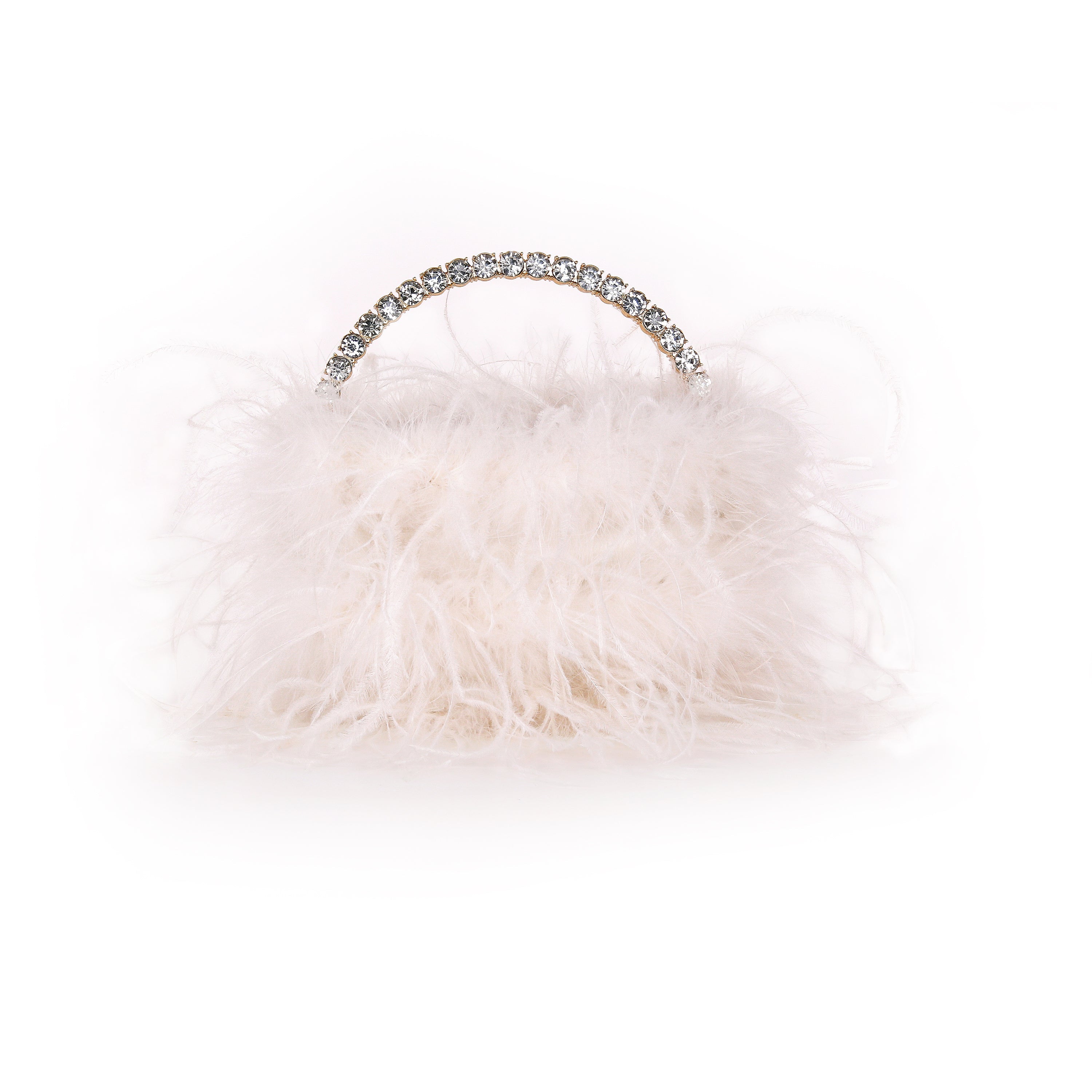 badgley-mischka-raven-clutch-black-white-federn-halbmond image 5