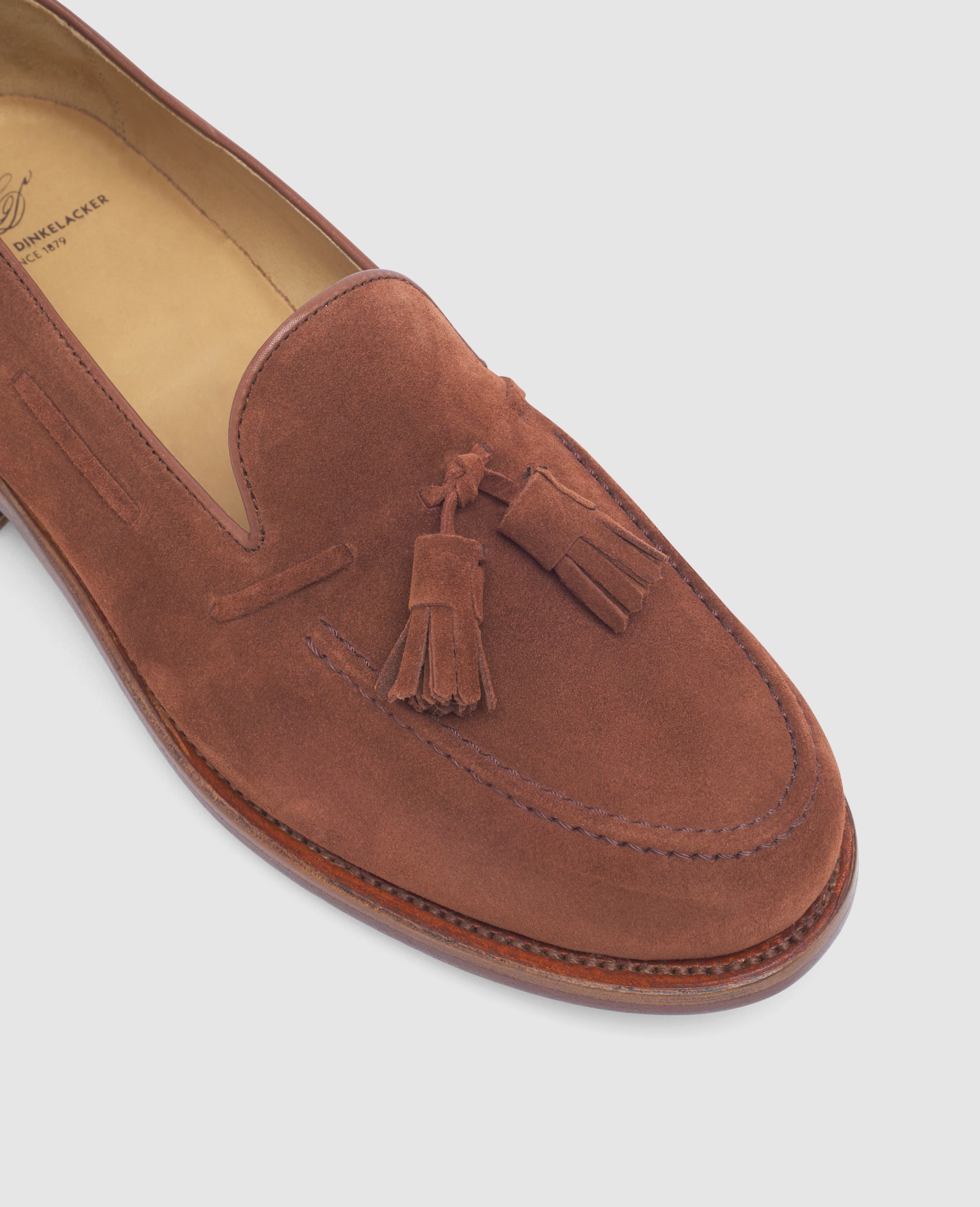 heinrich-dinkelacker-wien-plain-tassel-v-loafer-rotbraun-velours-2 image 4
