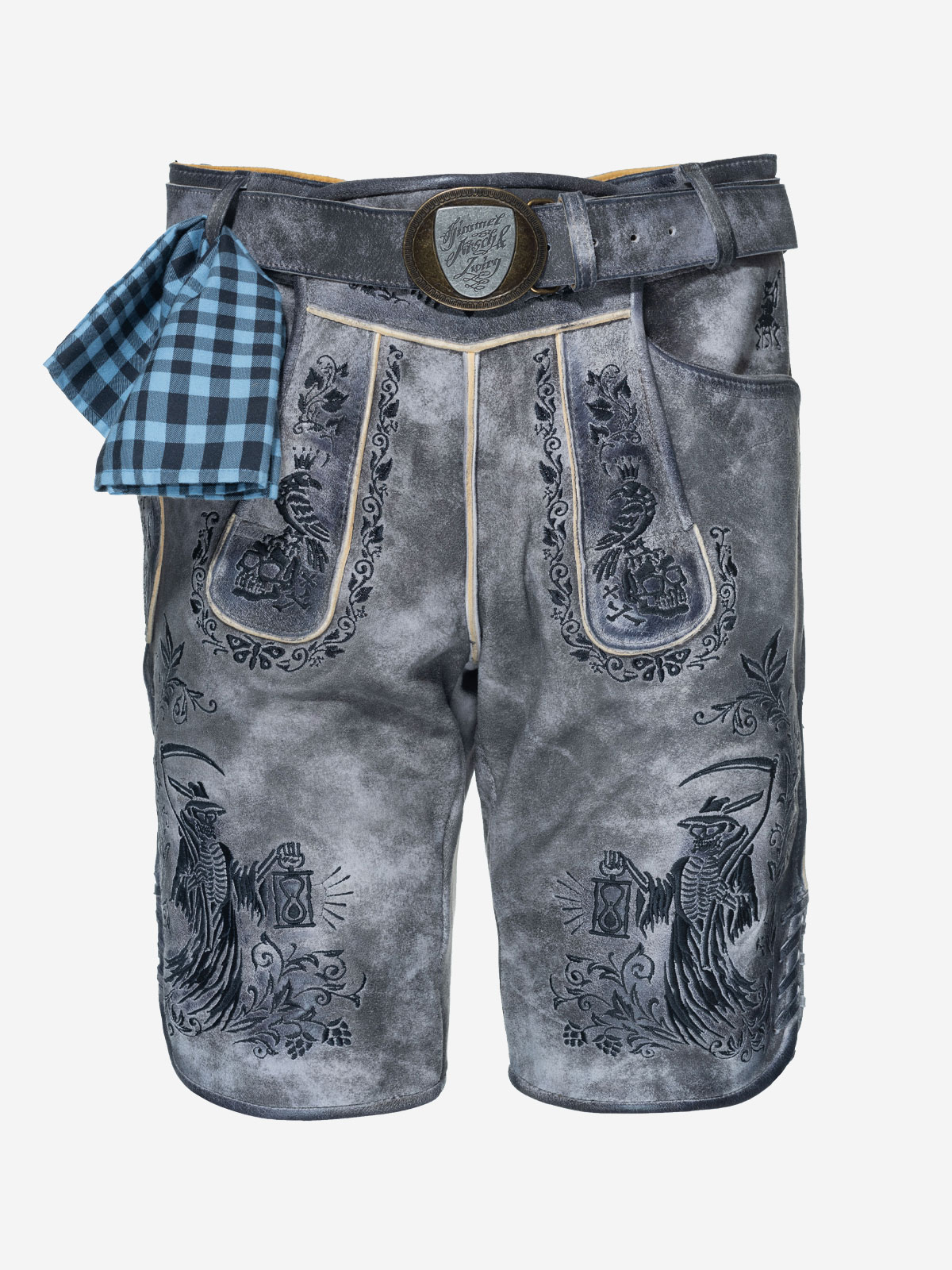 himmel-arsch-zwirn-boandl-zwanziger-lederhose-wildbock-g-rtel image 1