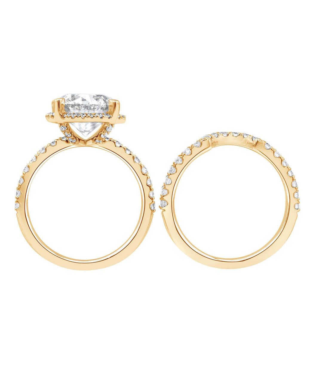 badgley-mischka-diamond-rings-bridal-set-rosegold-4ct-14k image 3