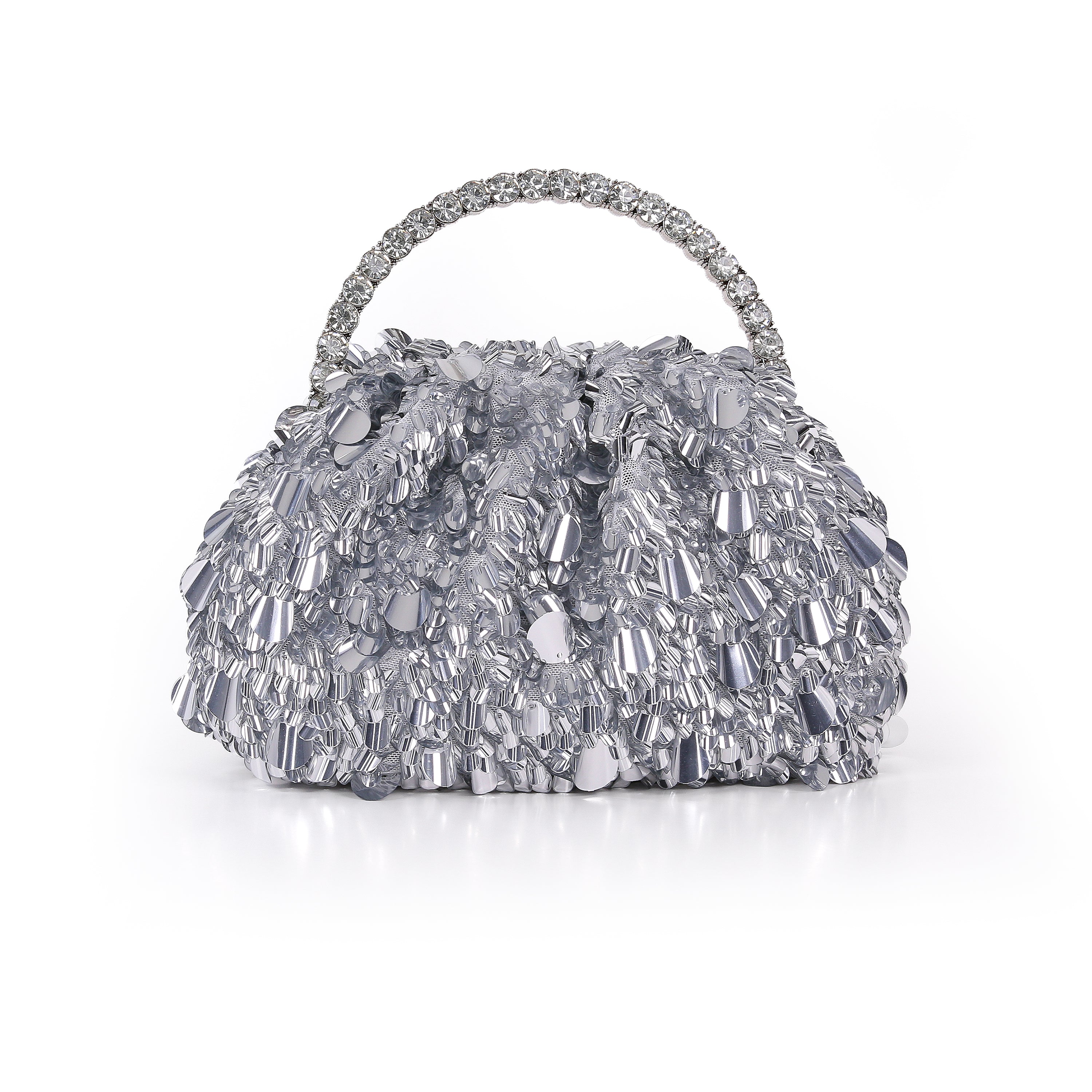 badgley-mischka-remy-pouch-clutch-pailletten-silber image 1
