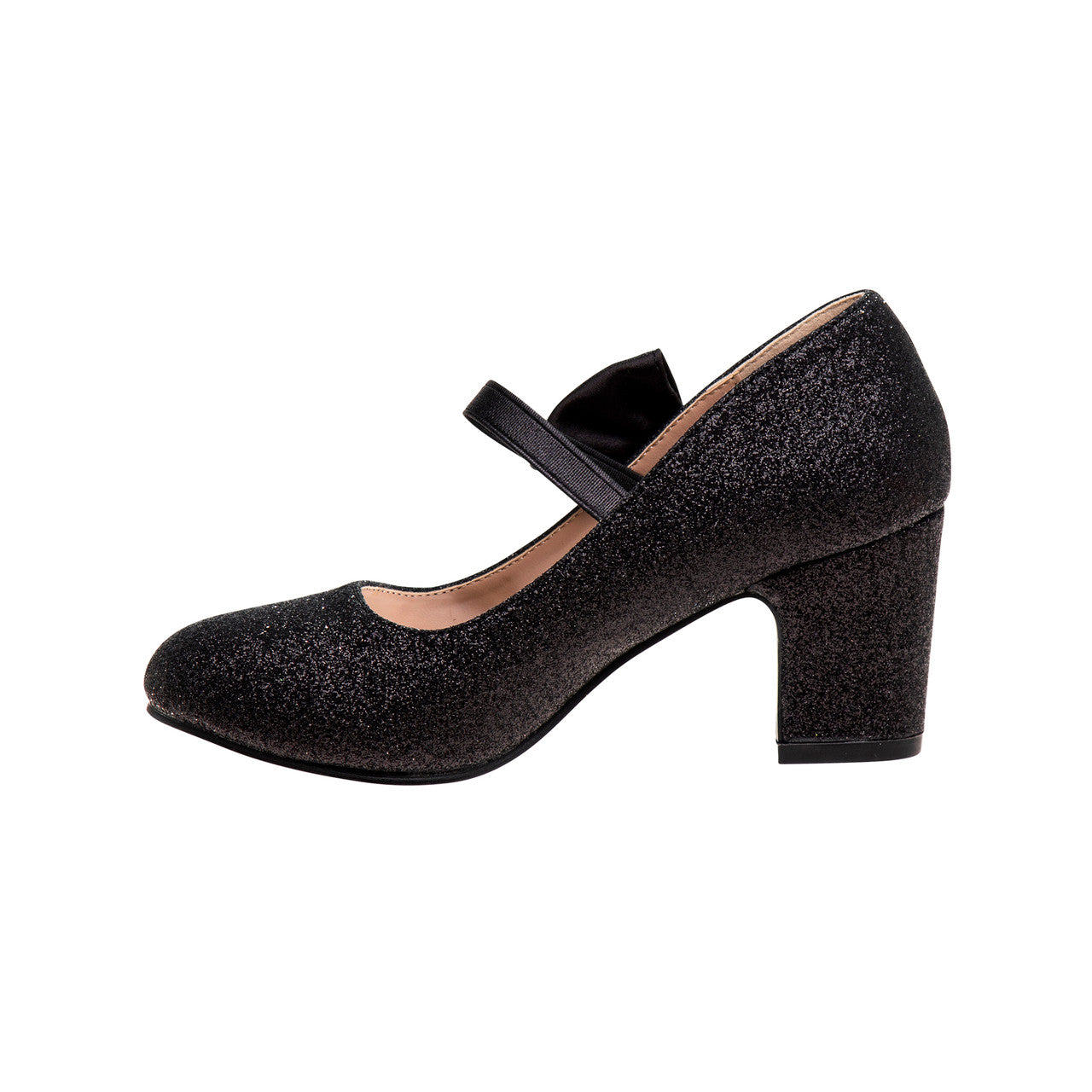 badgley-mischka-girls-glitzer-pumps-silber-2-zoll-schleife image 8