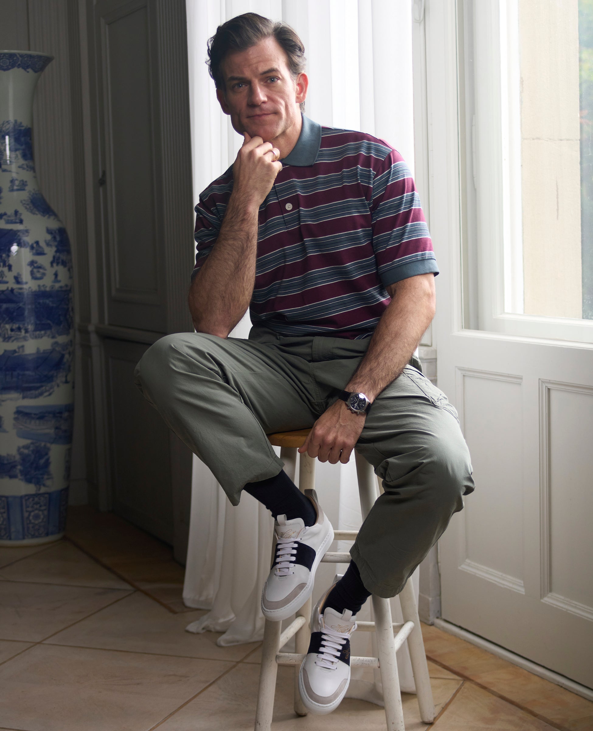 heinrich-dinkelacker-turin-tennis-sneaker-np-weiss-navy image 2