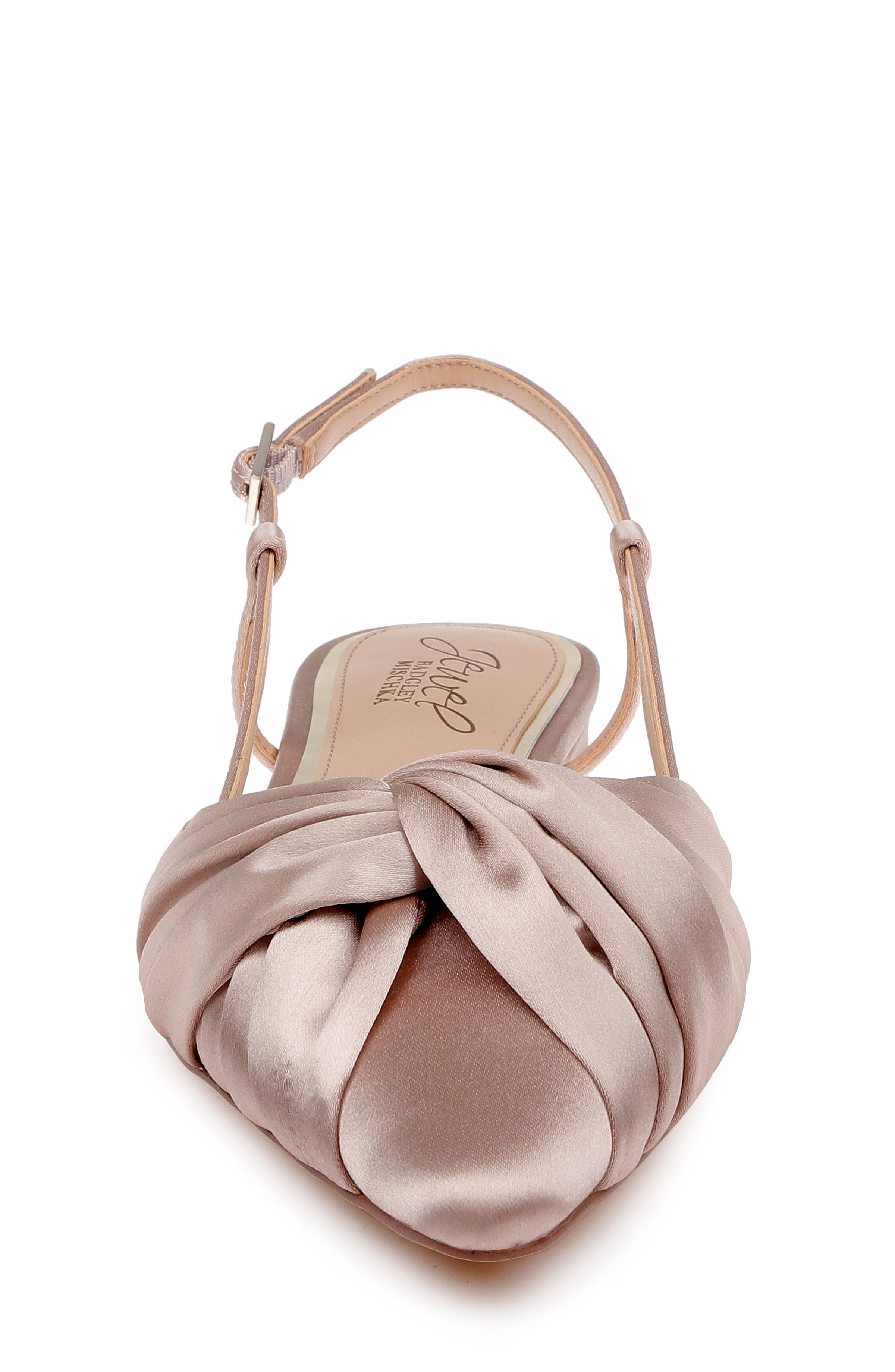 badgley-mischka-zarah-pointed-toe-slingback-flat-ballerina-dark-nude-satin image 4