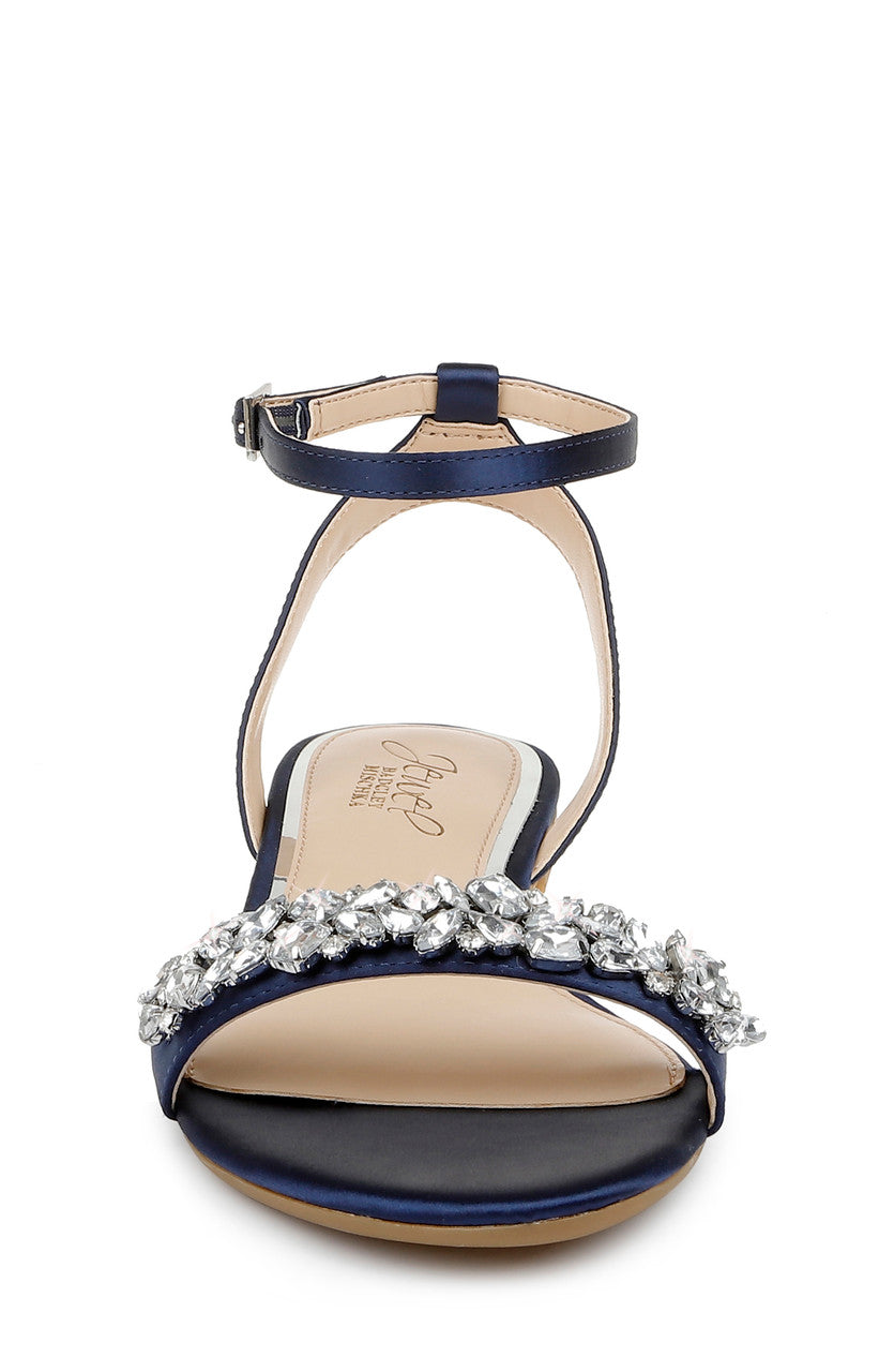 badgley-mischka-ohara-minimalist-crystal-flats-navy-strass image 4