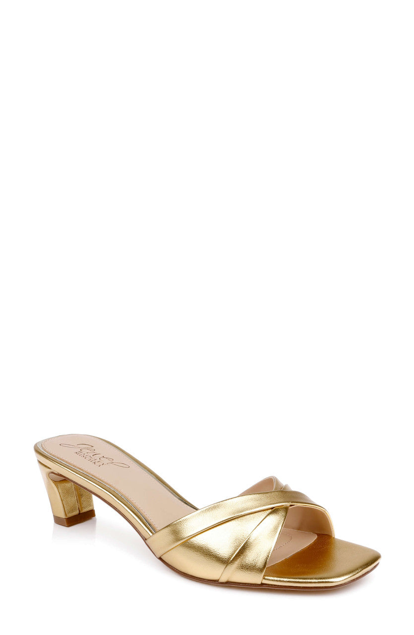badgley-mischka-paris-slide-sandalen-gold-metallic-blockabsatz image 1
