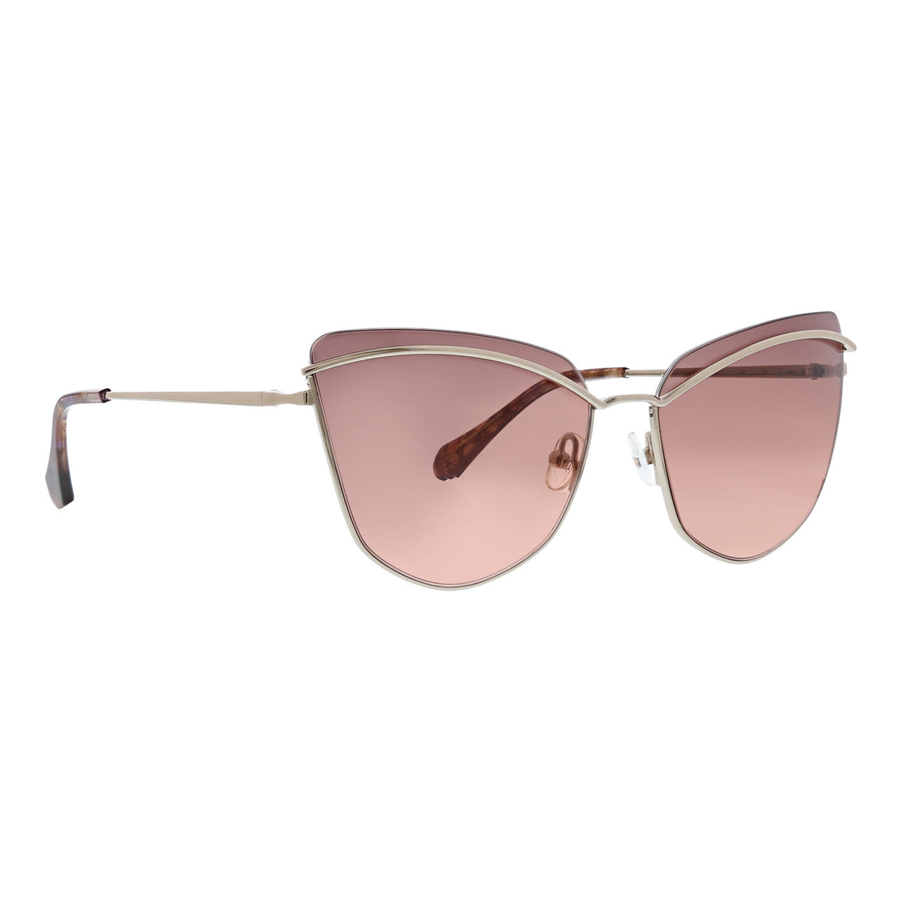 badgley-mischka-severine-sonnenbrille-gold-metall-58-15 image 1