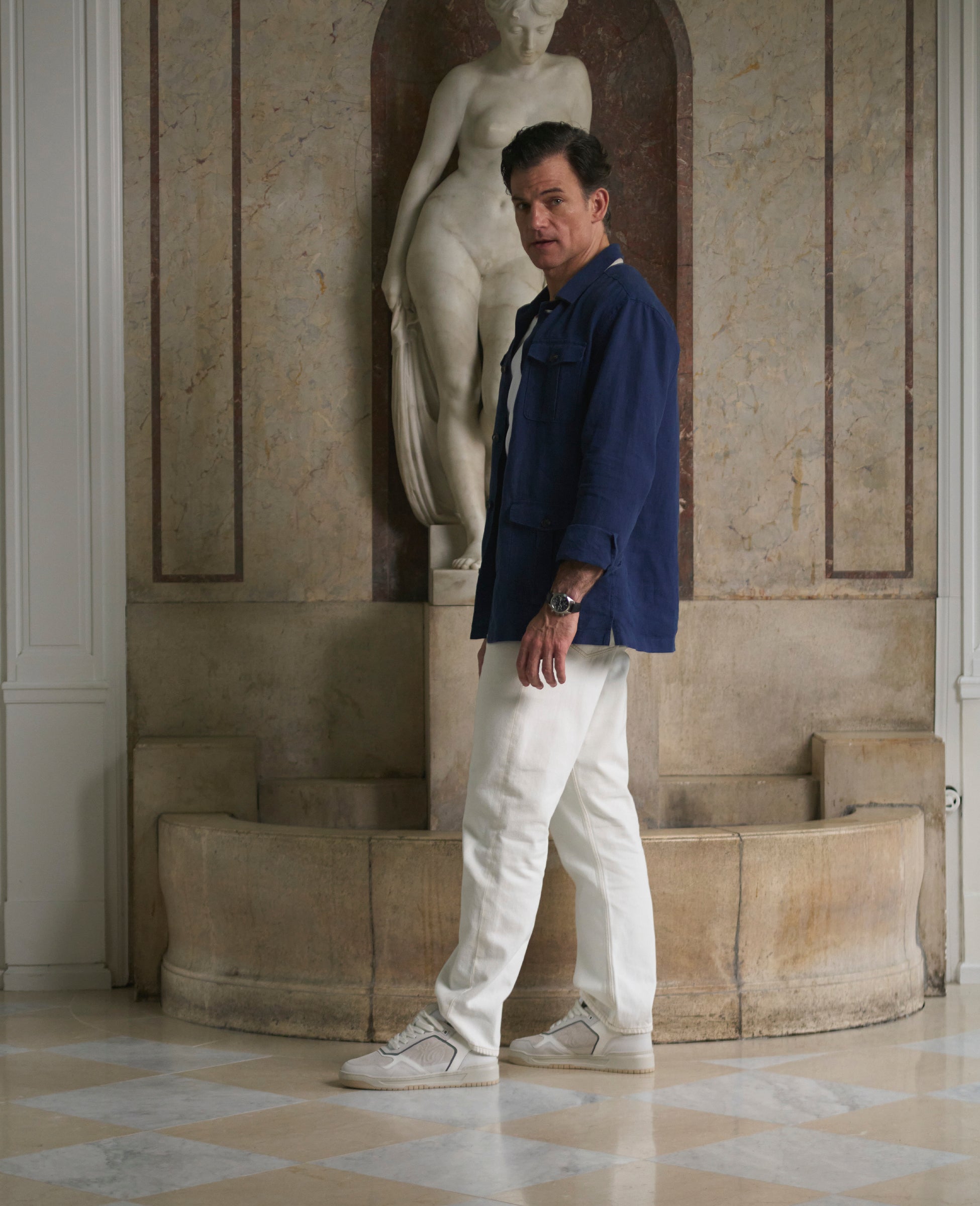 heinrich-dinkelacker-los-angeles-sneaker-wei-kalbsvelours image 2