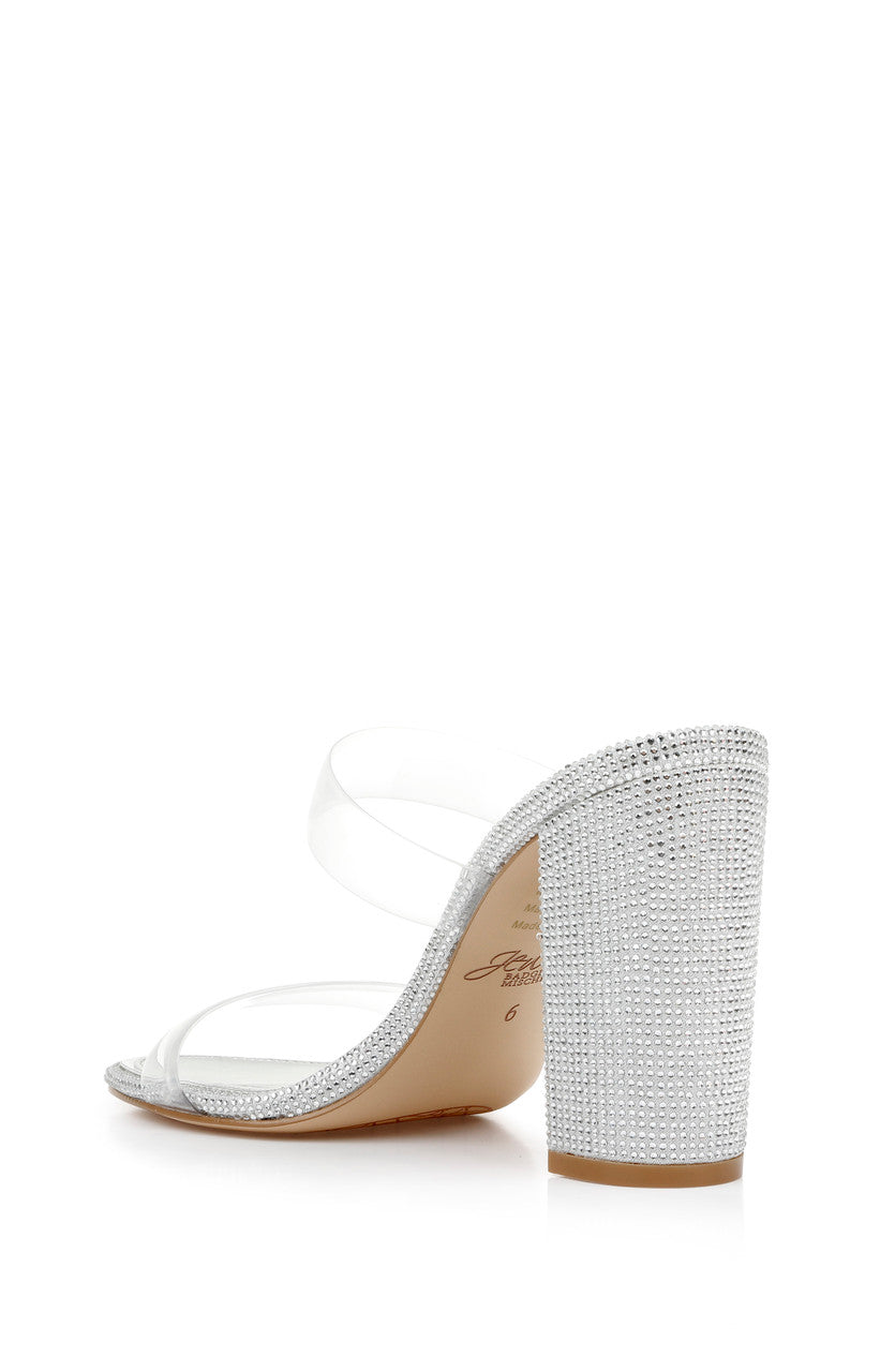 badgley-mischka-lucero-pantoletten-clear-blockabsatz-90mm image 3