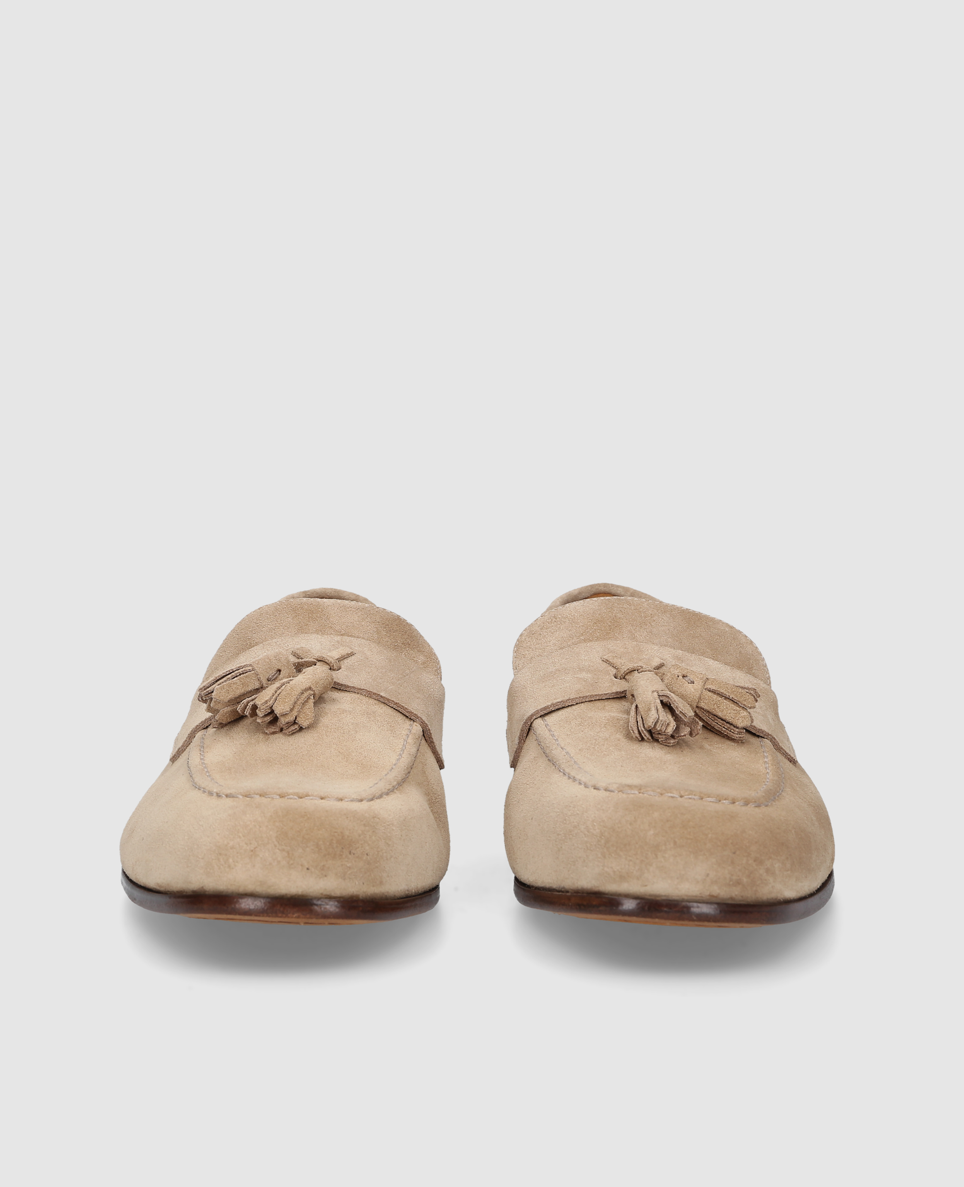 heinrich-dinkelacker-amalfi-plain-tassel-loafer-hellbraun-velours image 5