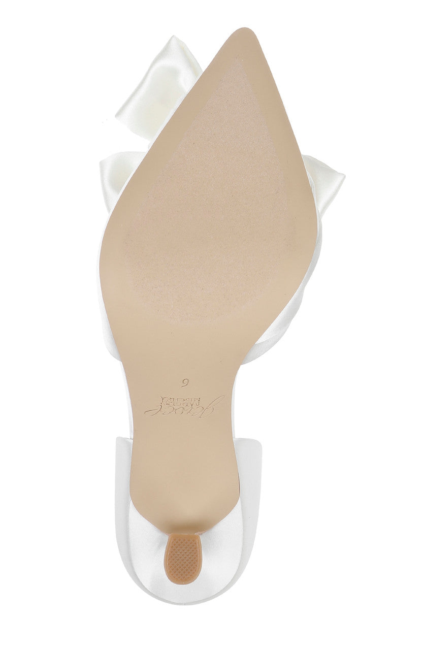 badgley-mischka-sidney-bow-pumps-ivory-satin-schleife image 6