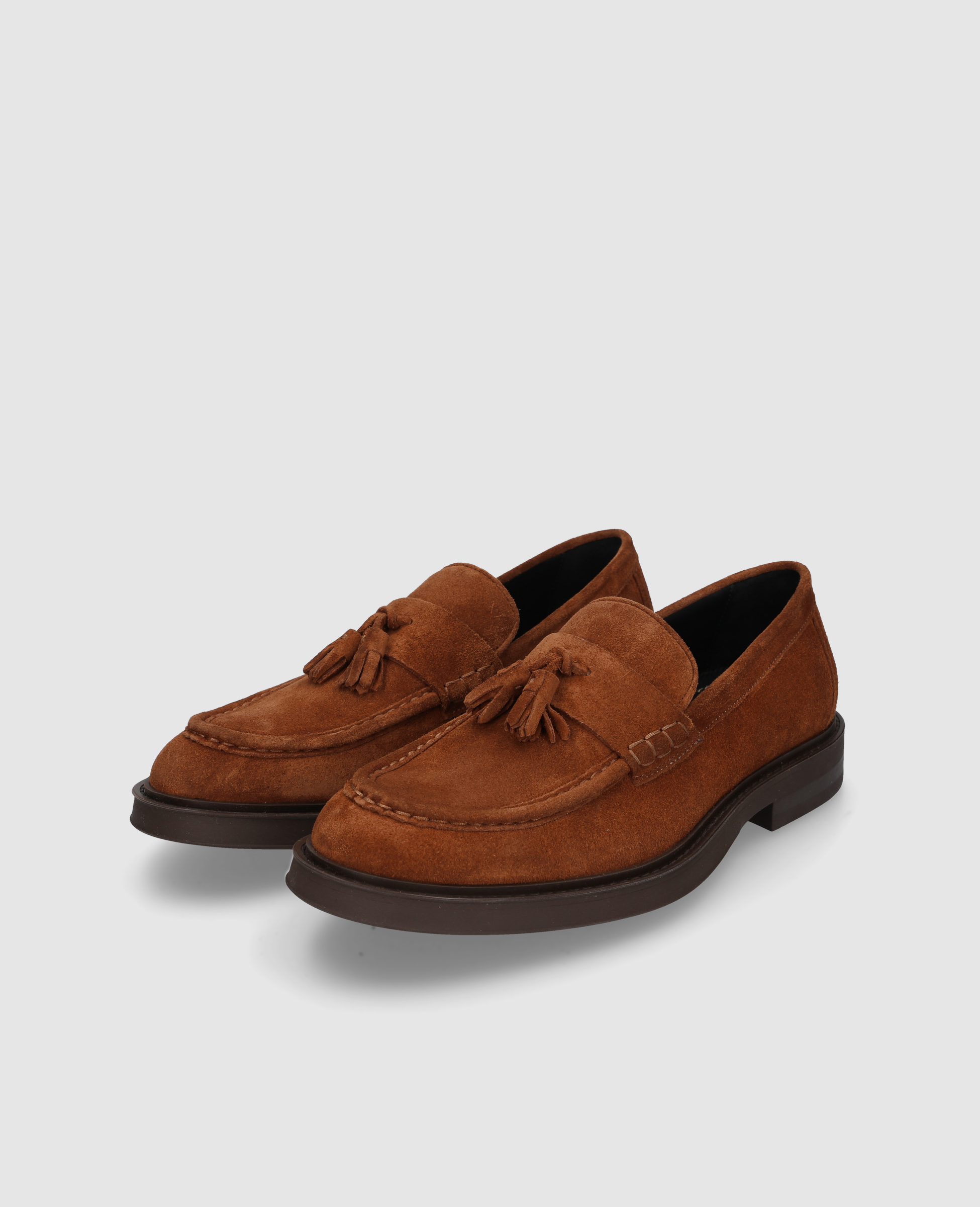 heinrich-dinkelacker-florenz-tassel-v-loafer-braun-velours image 2