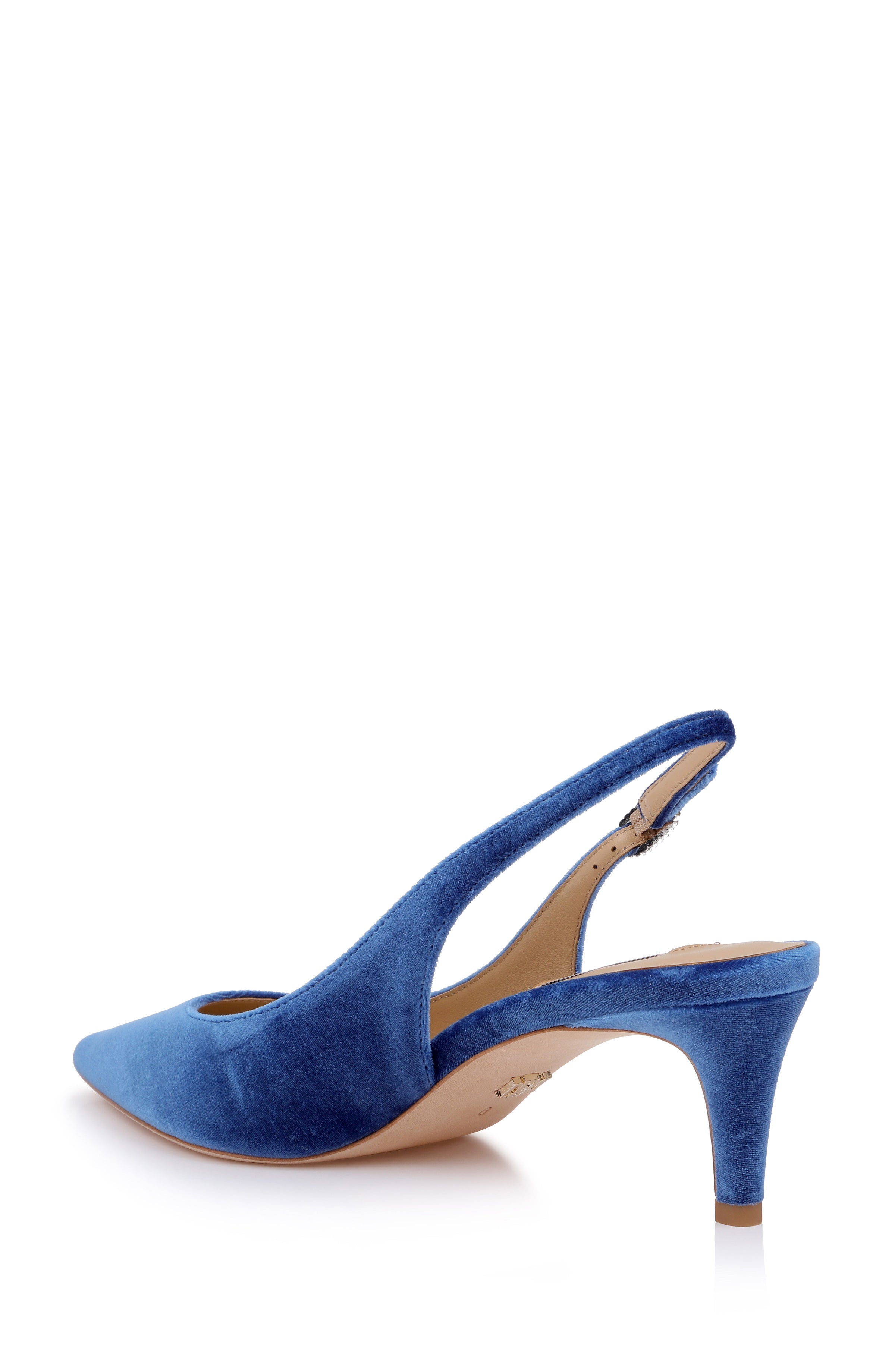 badgley-mischka-ruthie-slingpumps-navy-velvet-kittenabsatz-38 image 2