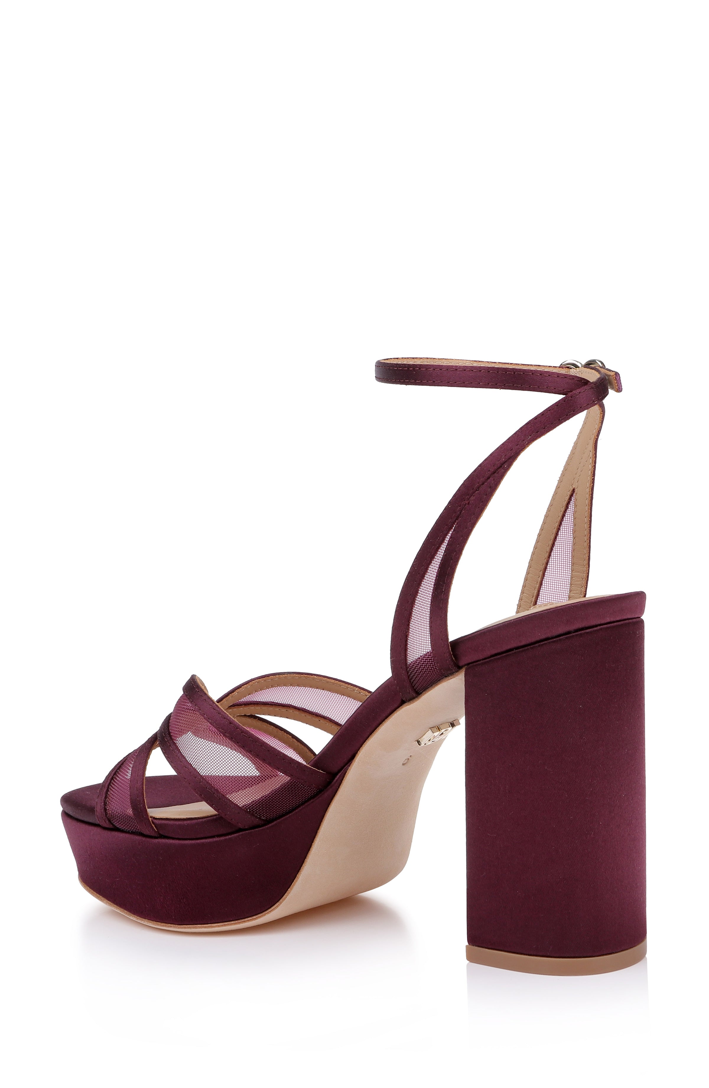 badgley-mischka-yohana-sandale-white-satin-blockabsatz-38 image 3