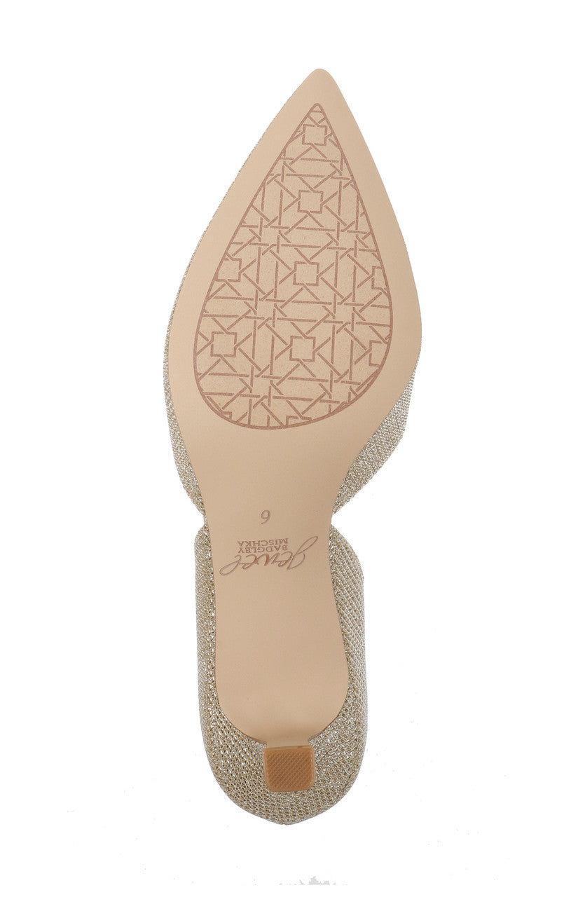 badgley-mischka-dotty-pumps-gold-glitzer-kitten-heel image 7