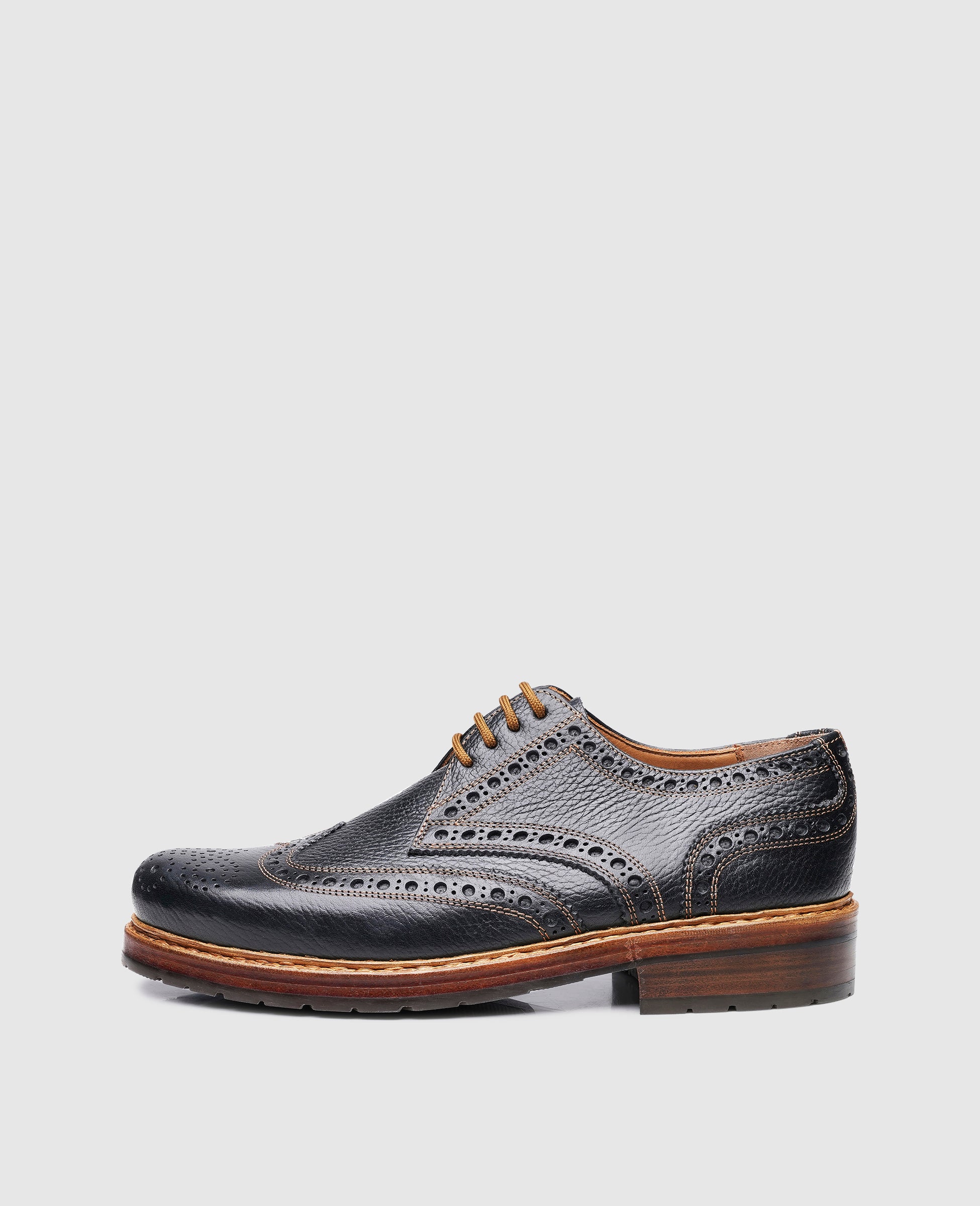 heinrich-dinkelacker-rio-full-brogue-az-derby-schwarz-glattleder image 1