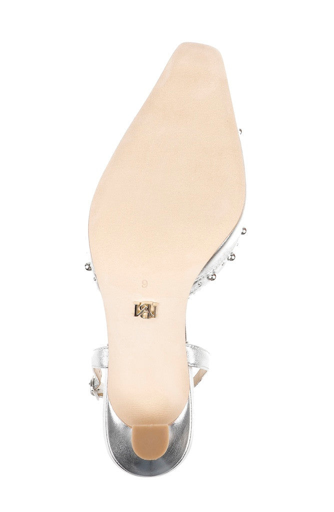 badgley-mischka-gizelle-mp7814-pumps-silber-leder-schleife-75mm image 6