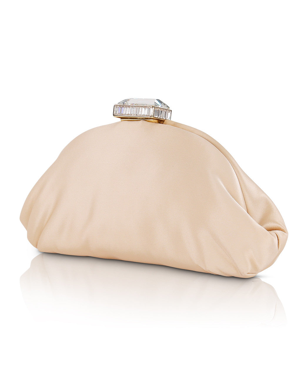 badgley-mischka-leia-satin-pouch-clutch-abendtasche-nude-seide image 2