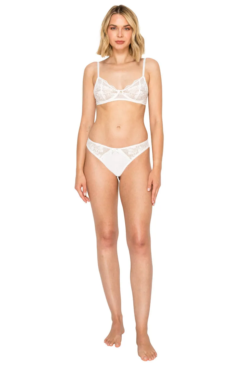 badgley-mischka-luxe-floral-lace-thong-string-jet-black-spitze image 1