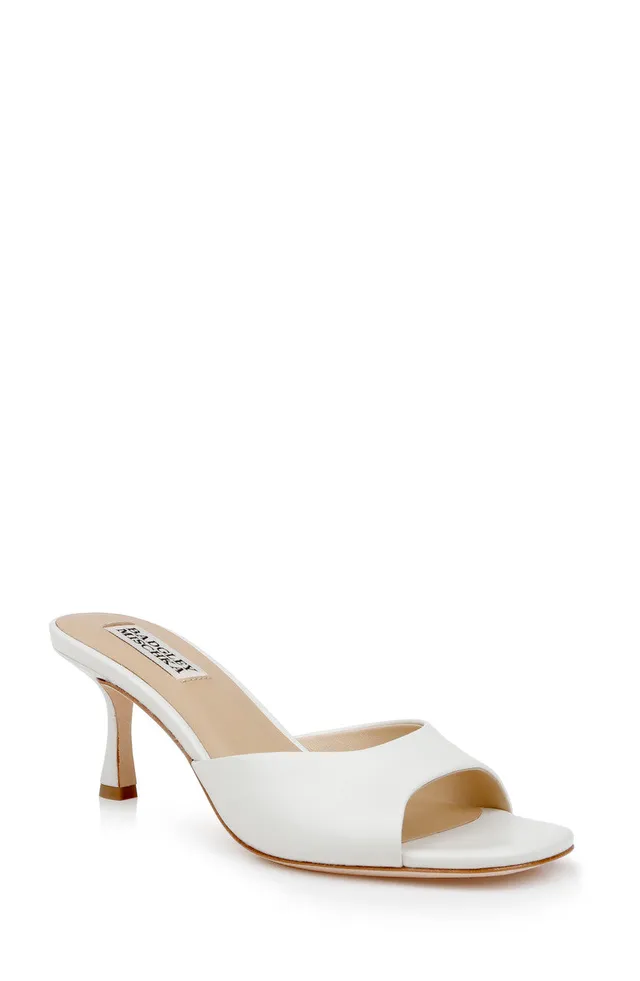 badgley-mischka-draya-mules-white-satin-65-mm-absatz image 1