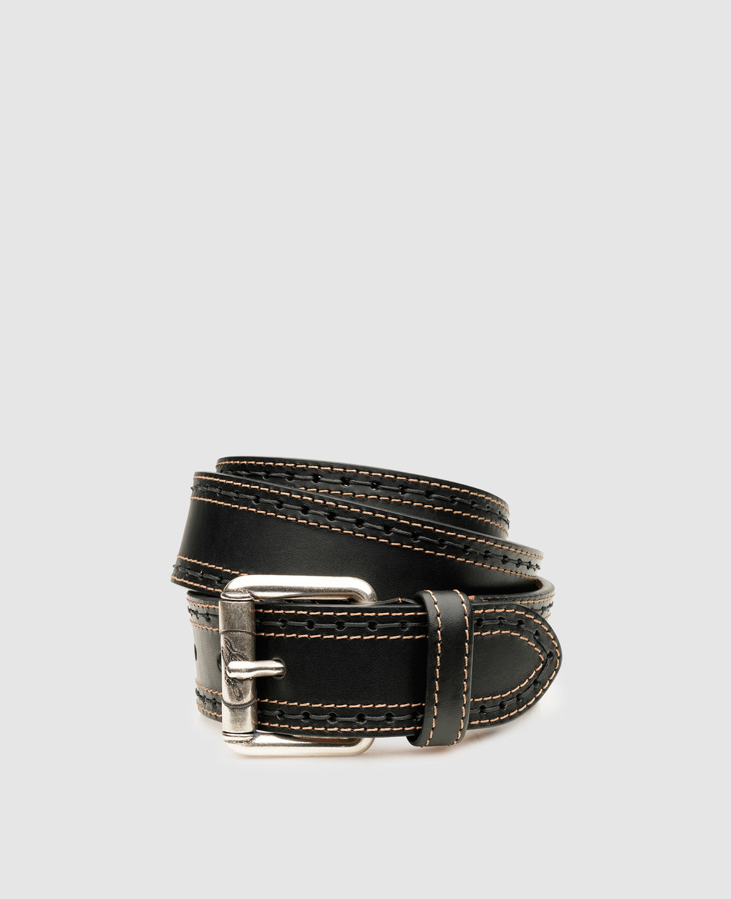heinrich-dinkelacker-dusan-plain-n-lederg-rtel-schwarz-40-mm image 1